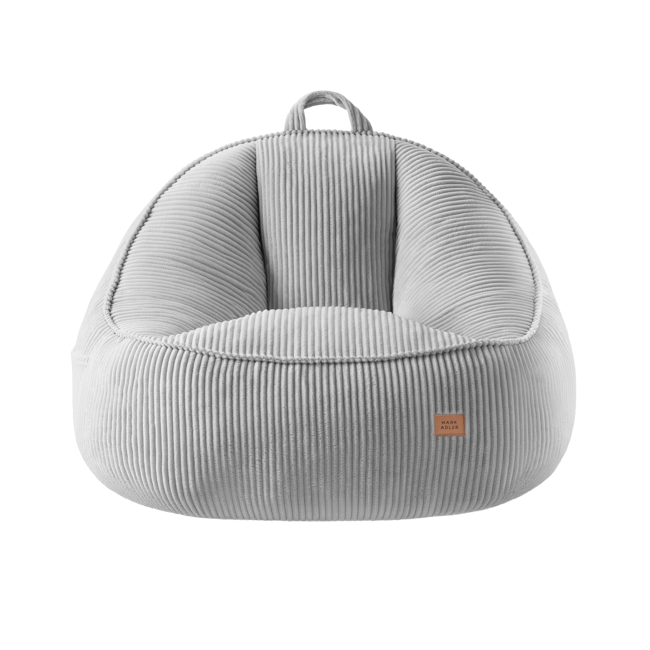 Sėdmaišis su atlošu iš velveto Mark Adler Comfy 4.0 Grey