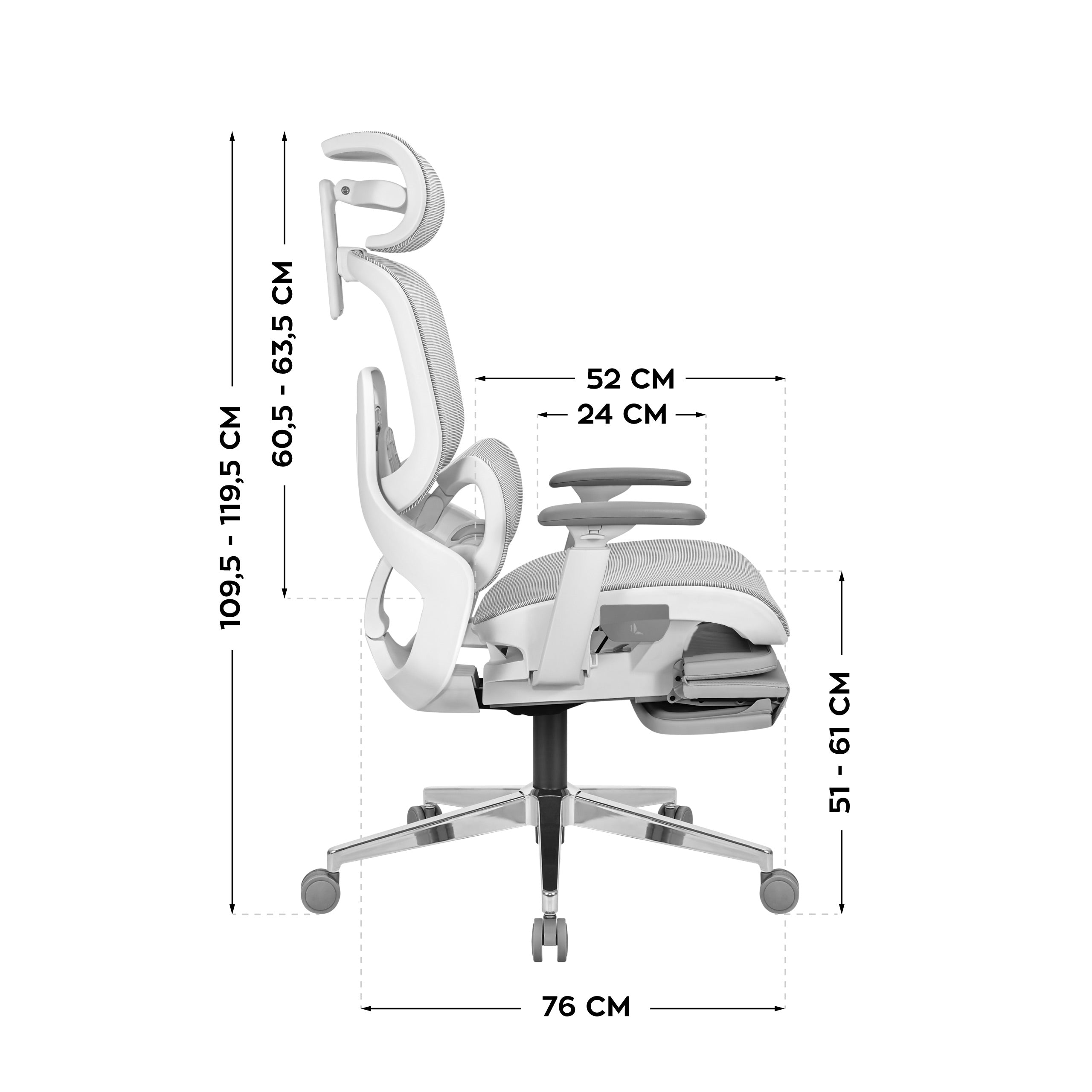 "Mark Adler Expert 9.3 Grey" ergonominė kėdė