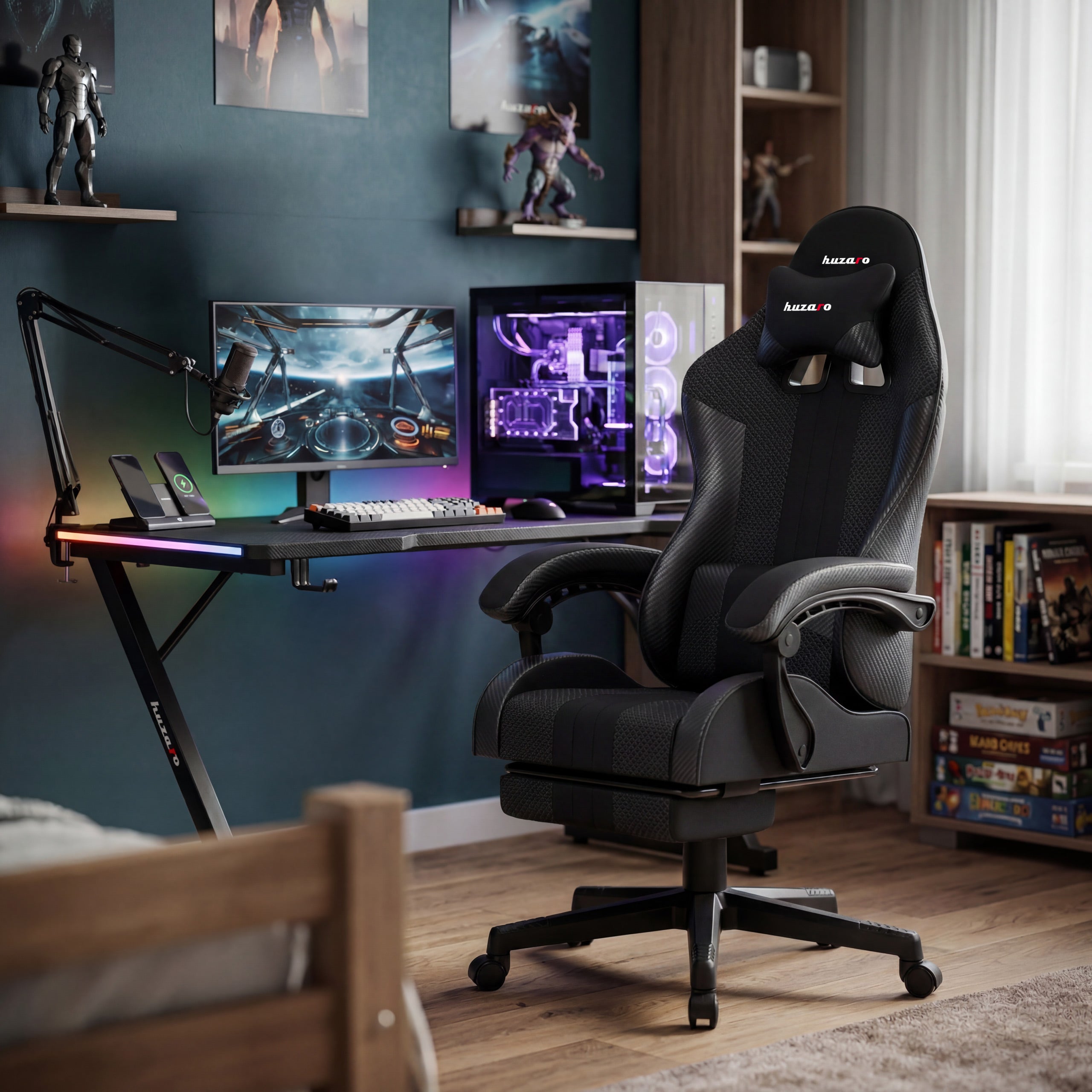 Huzaro Force Force 4.7 Carbon Mesh žaidimų kėdė