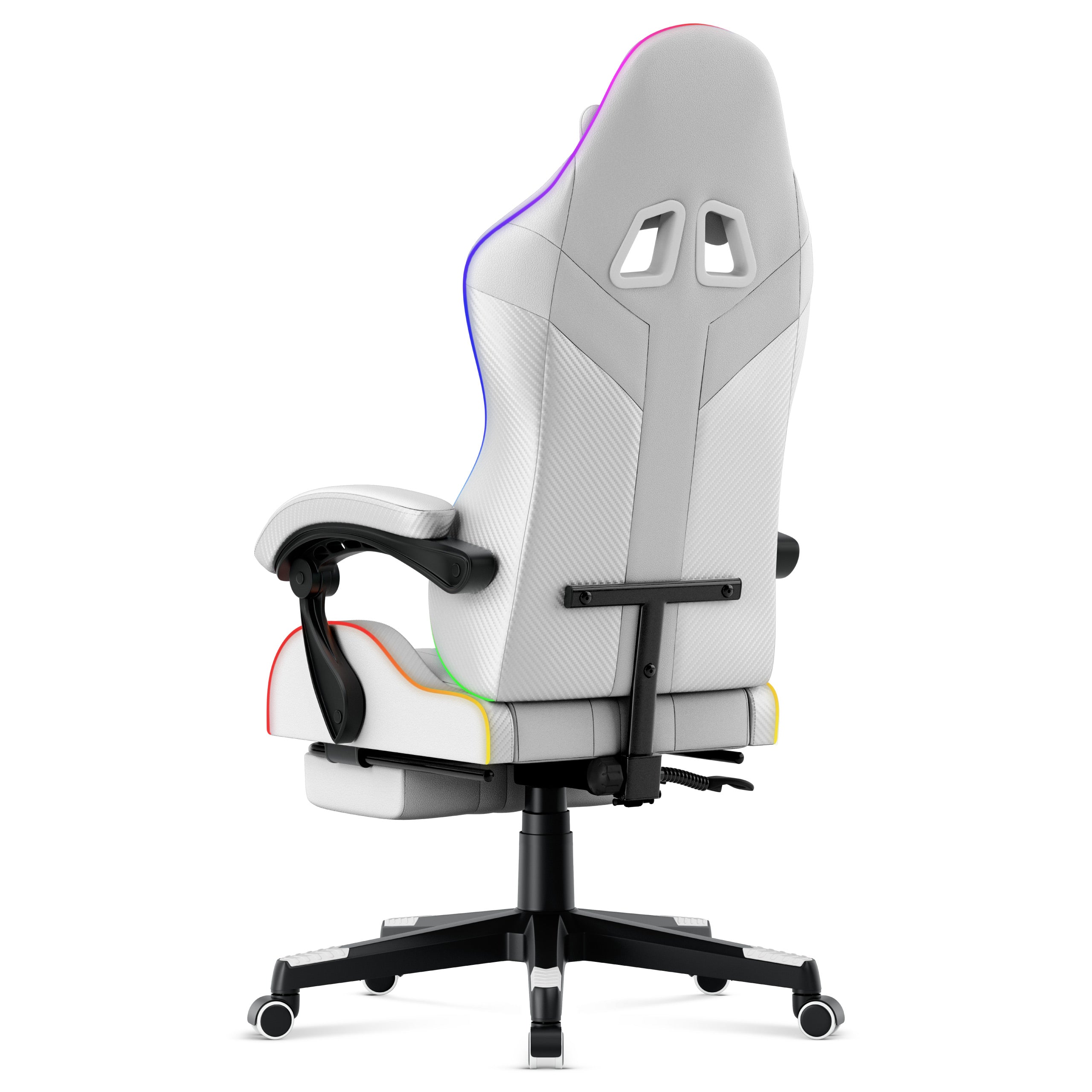Huzaro Force 4.7 White RGB žaidimų KĖDĖ