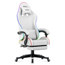Huzaro Force 4.7 White RGB žaidimų KĖDĖ