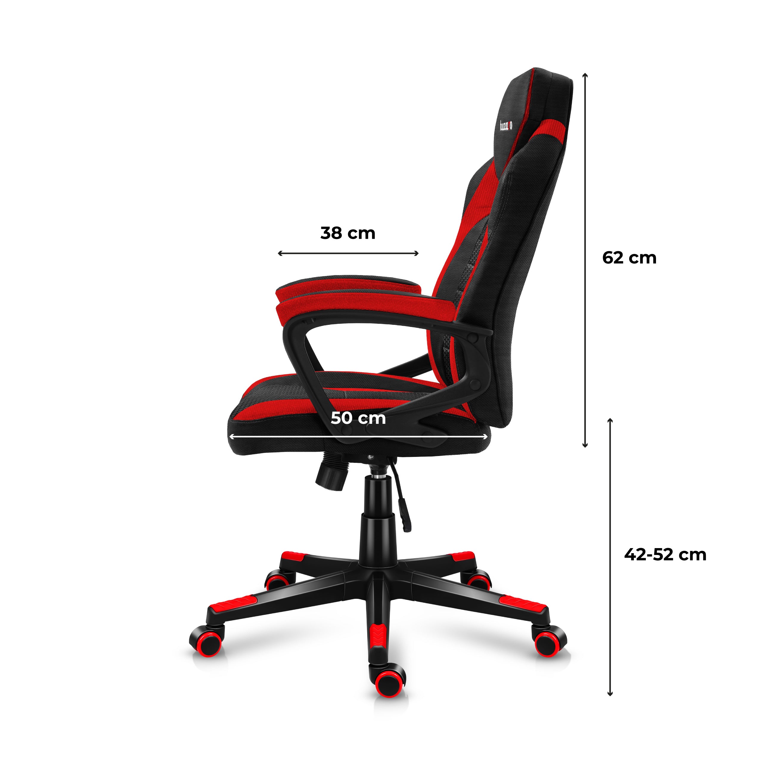 Huzaro Force 2.5 Red Mesh žaidimų kėdė