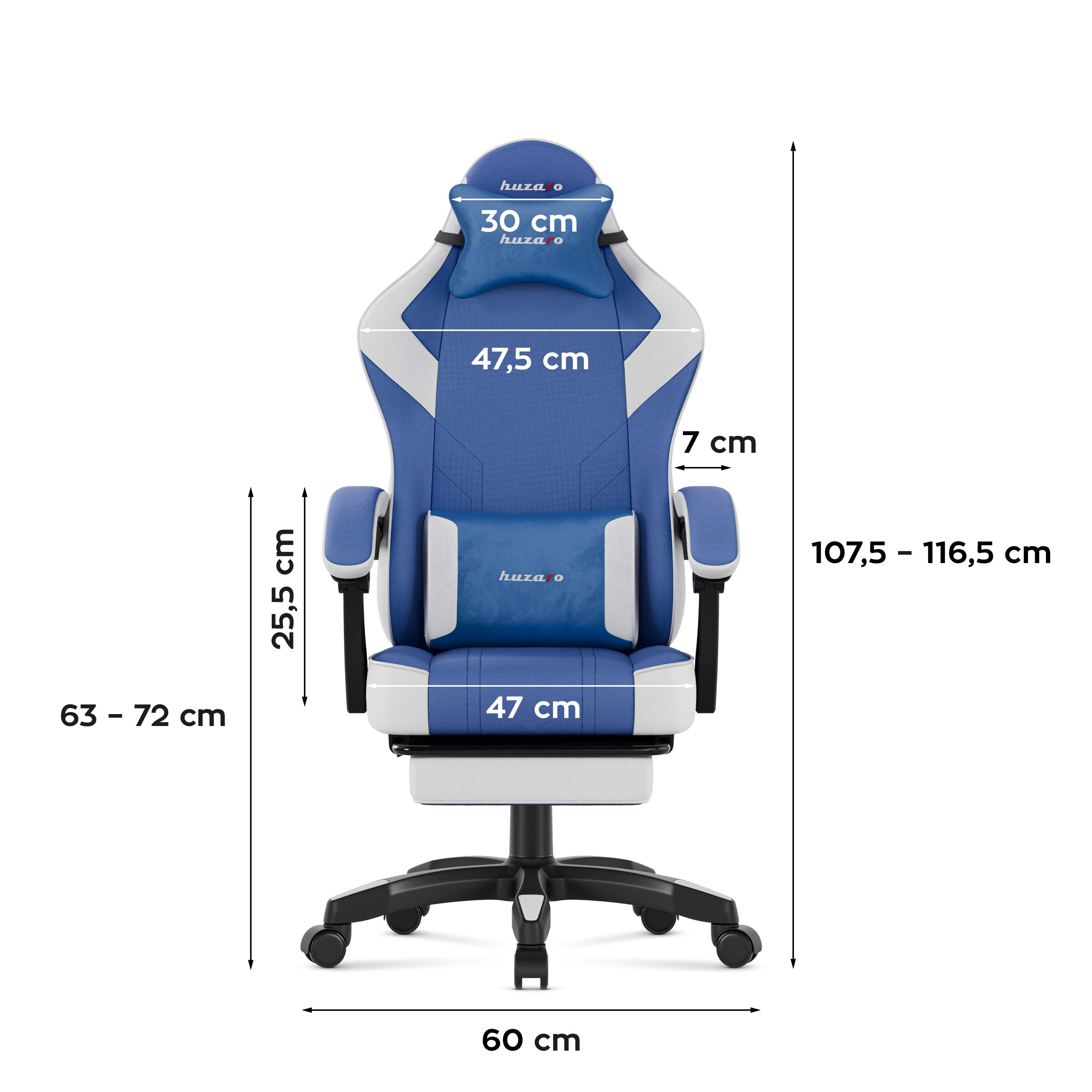 Huzaro Force 3.7 Blue Žaidimų kėdė