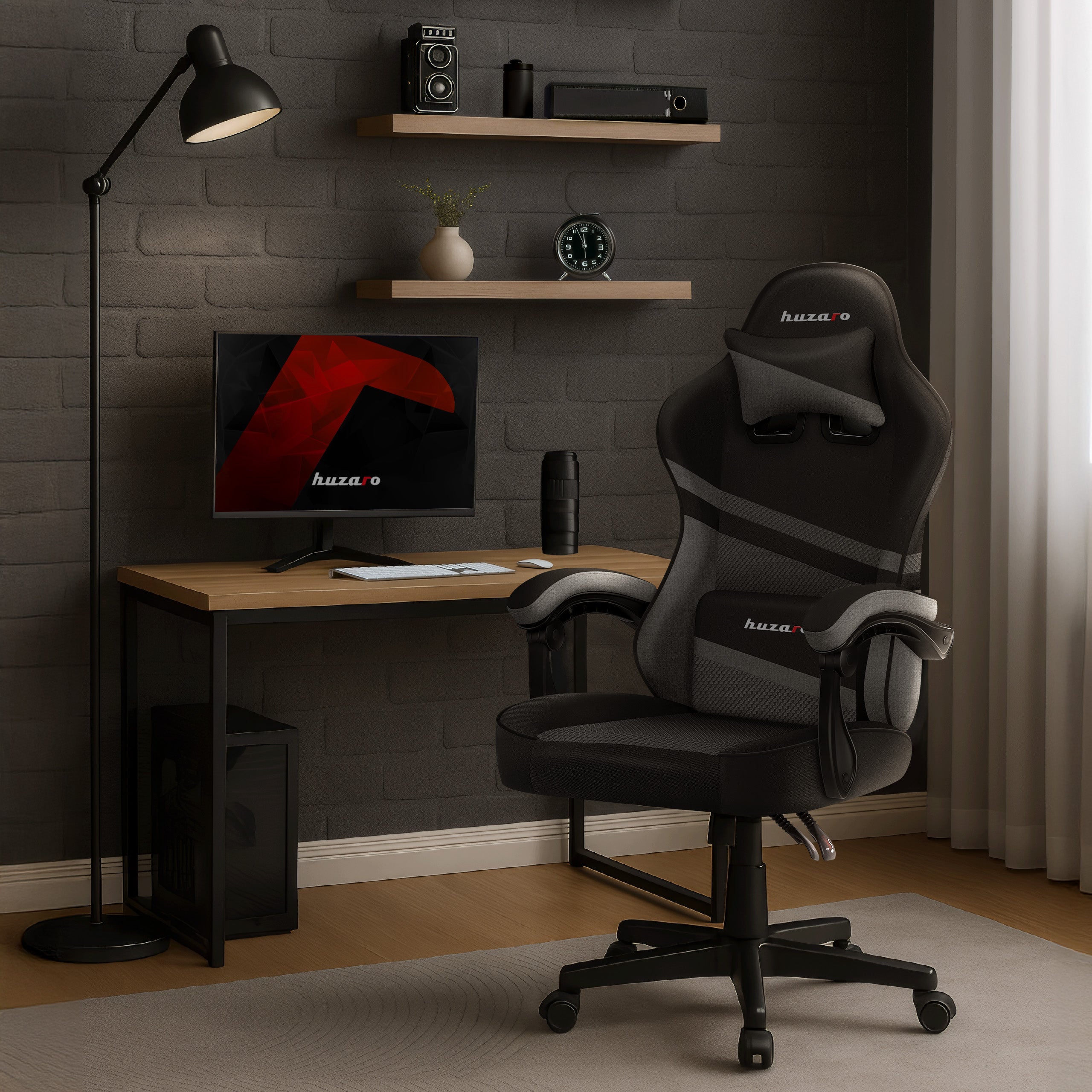 Huzaro Force 4.4 Grey Mesh žaidimų kėdė