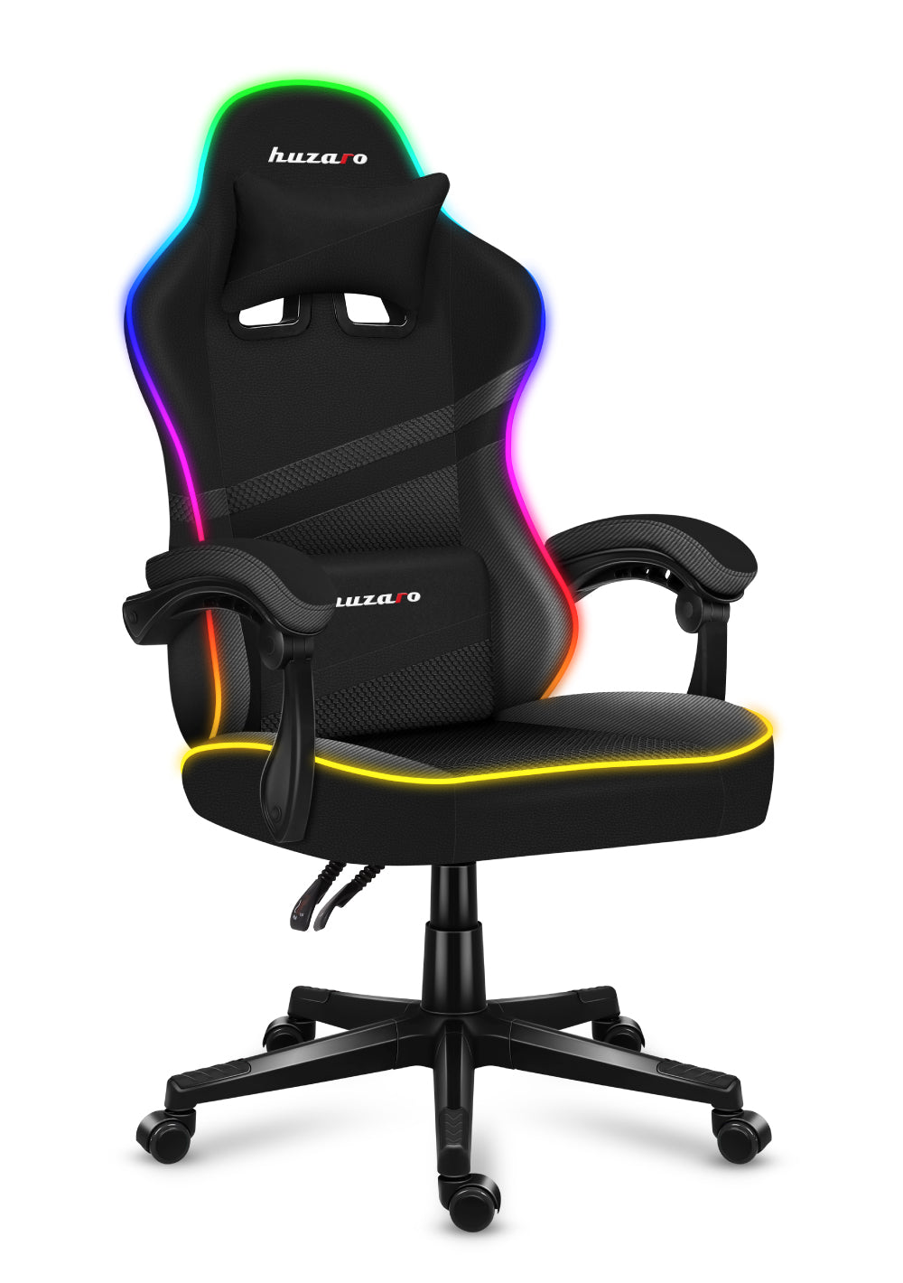Huzaro Force 4.4 RGB juoda tinklinė žaidimų kėdė