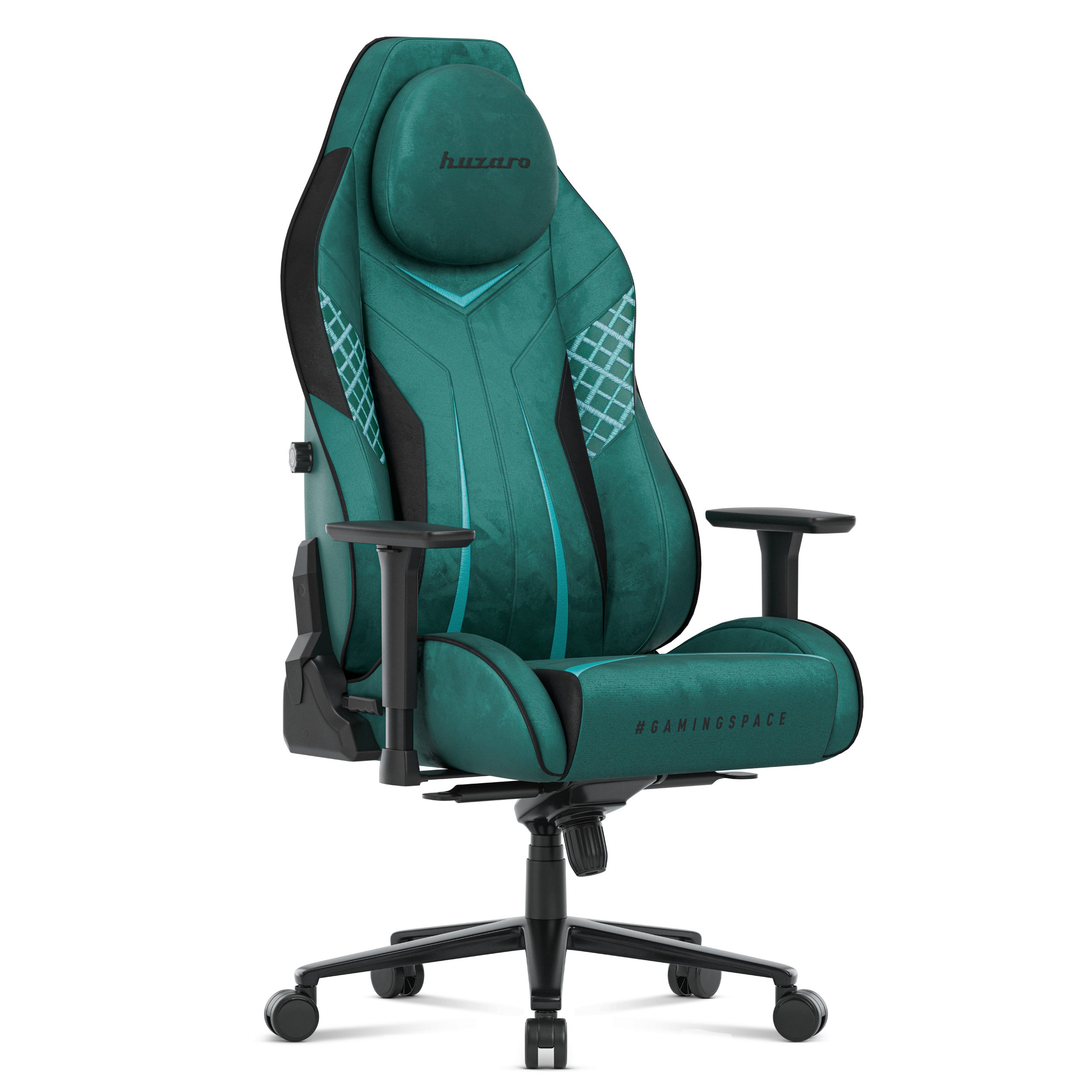 Fotel gamingowy zamszowy Huzaro Force 8.3 Green