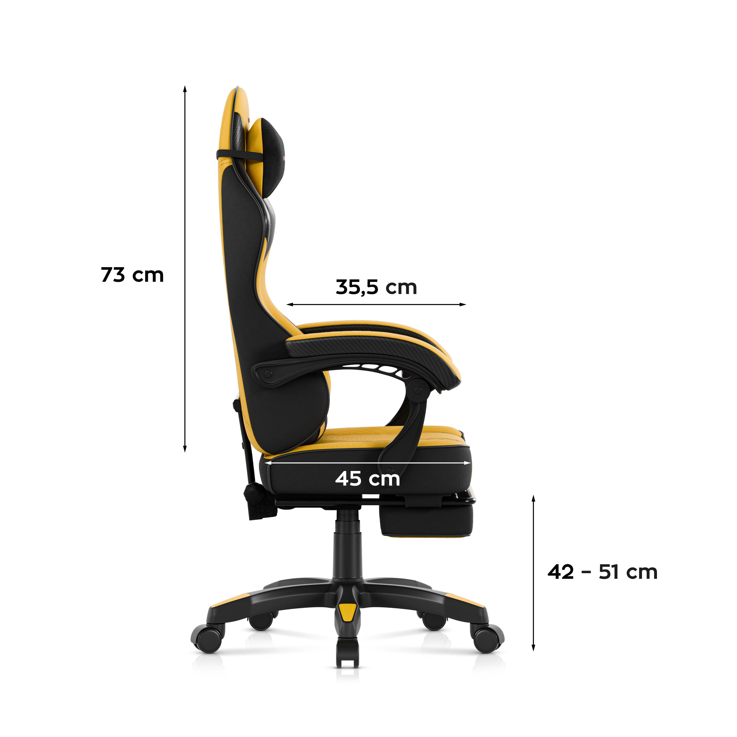Huzaro Force 3.7 Yellow Žaidimų kėdė