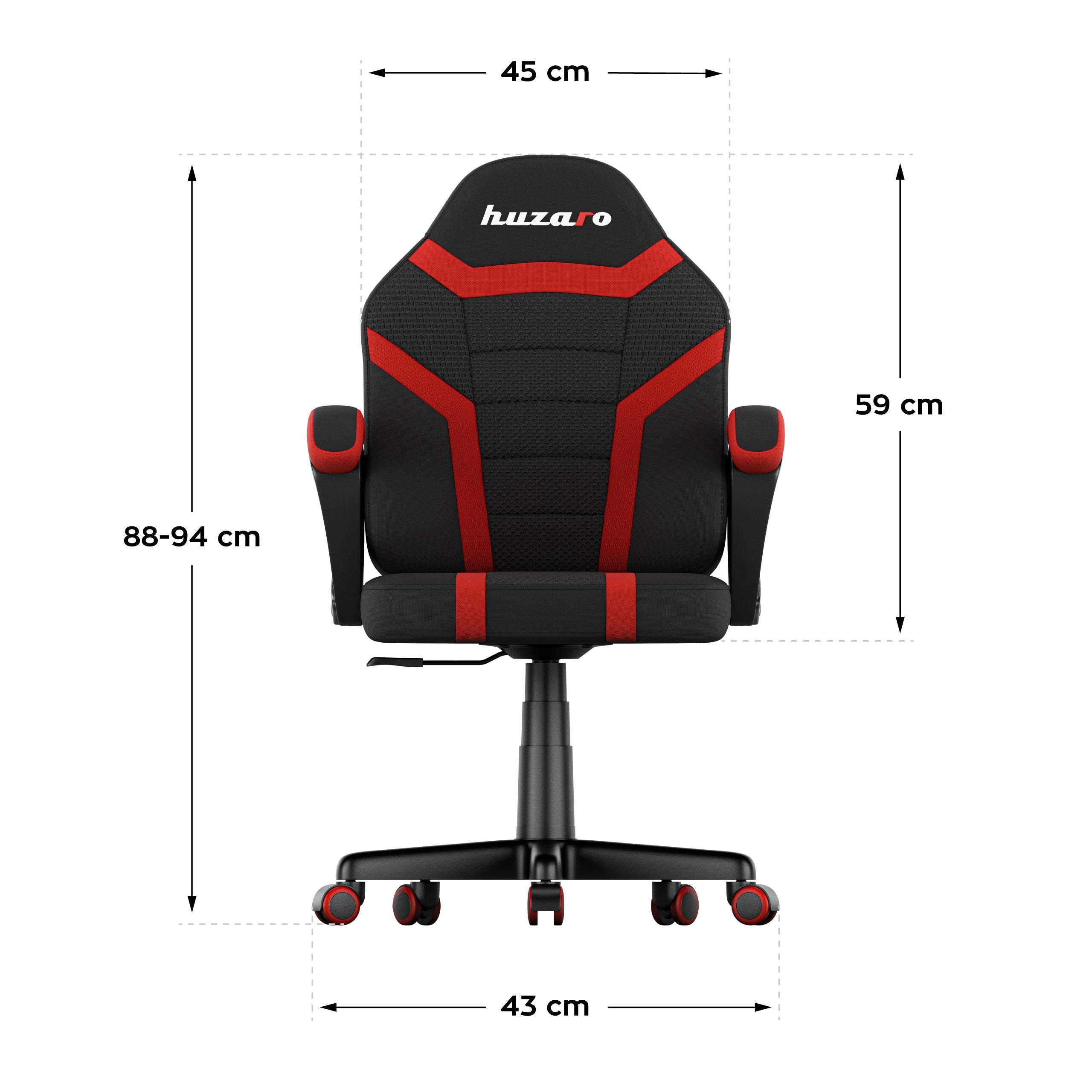 Huzaro Ranger 1.0 Red Mesh Žaidimų kėdė vaikui
