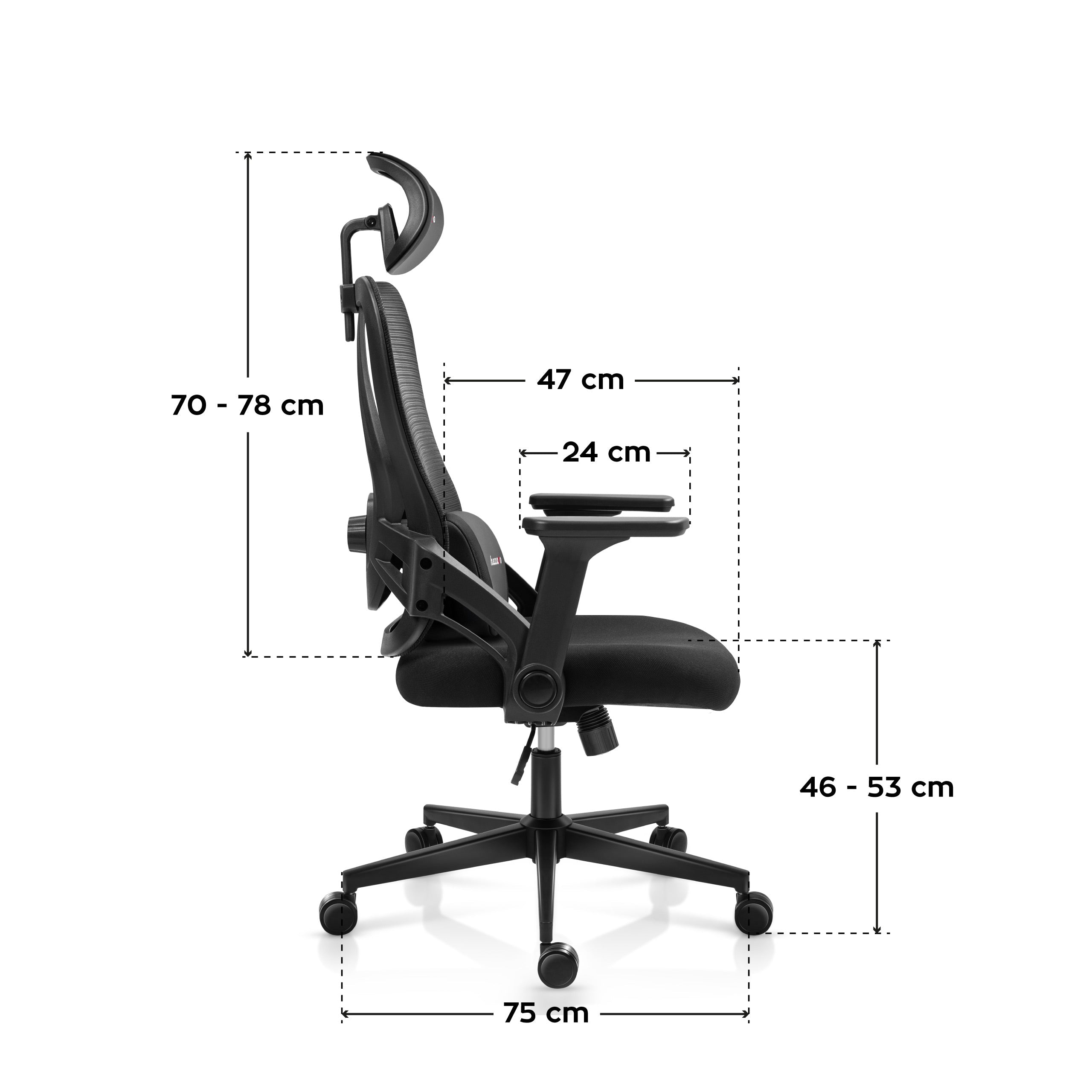 Huzaro Combat 2.7 Žaidimų kėdė Black