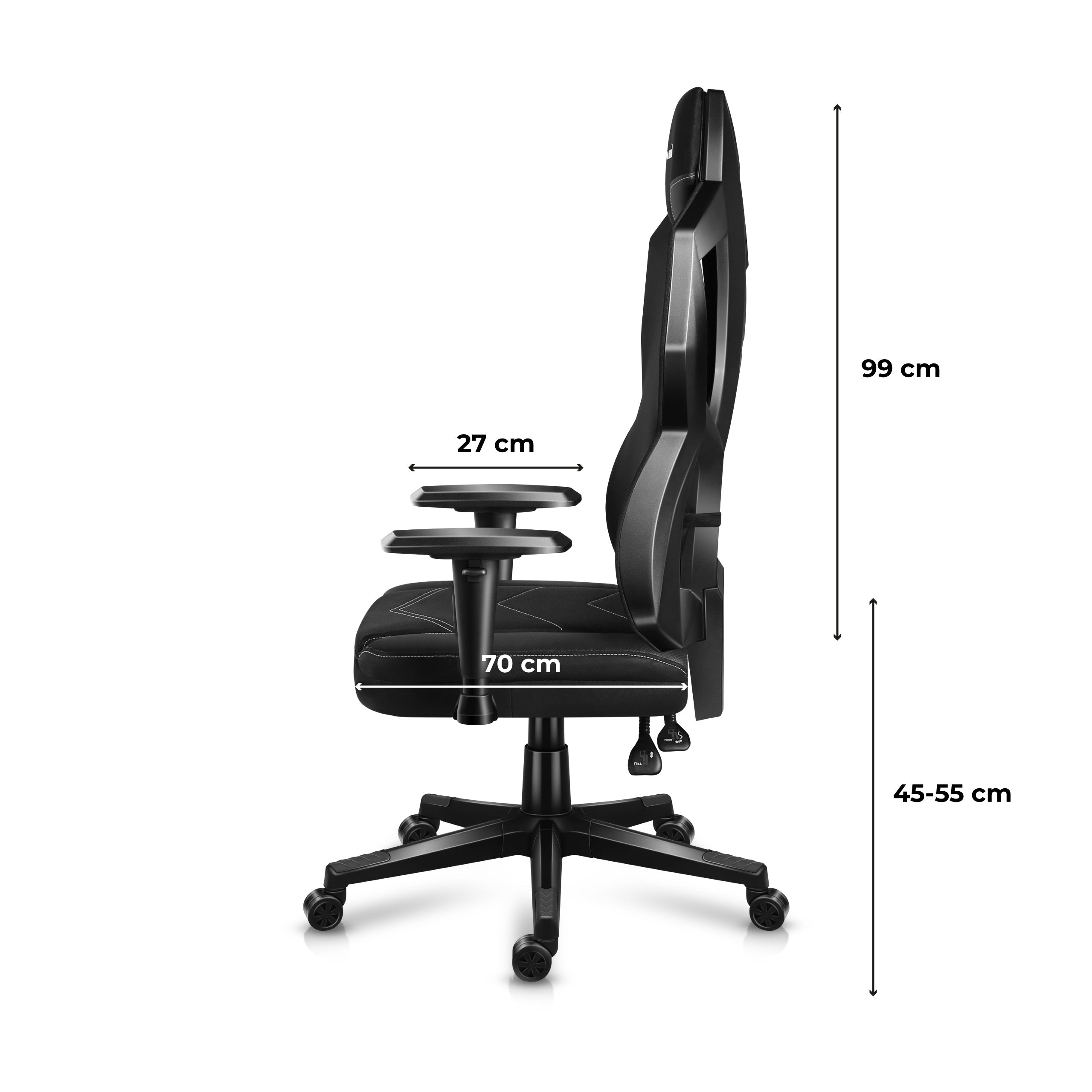 Huzaro Combat 6.2 Black RGB žaidimų kėdė