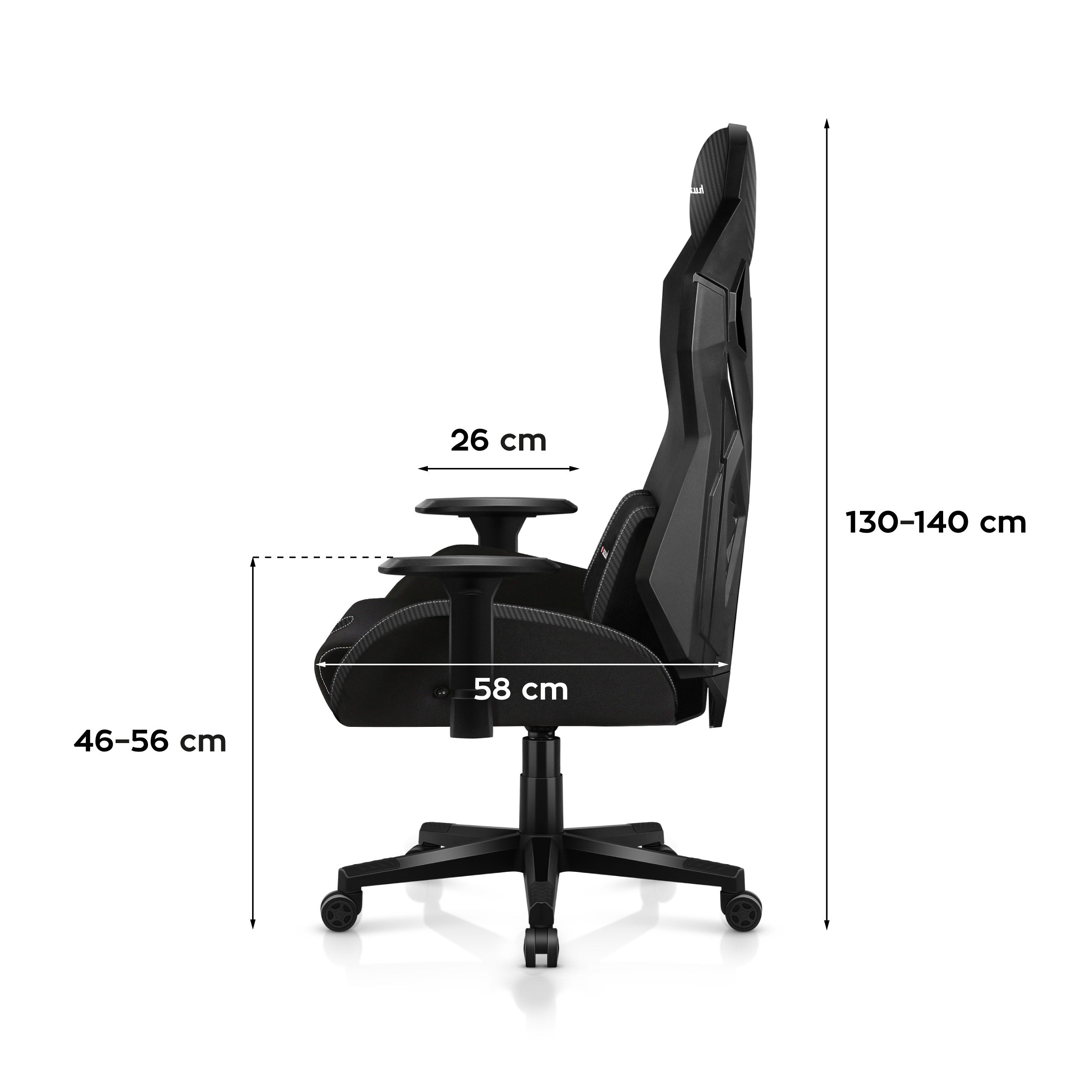 Žaidimų kėdė Huzaro Combat 7.6 Juoda RGB
