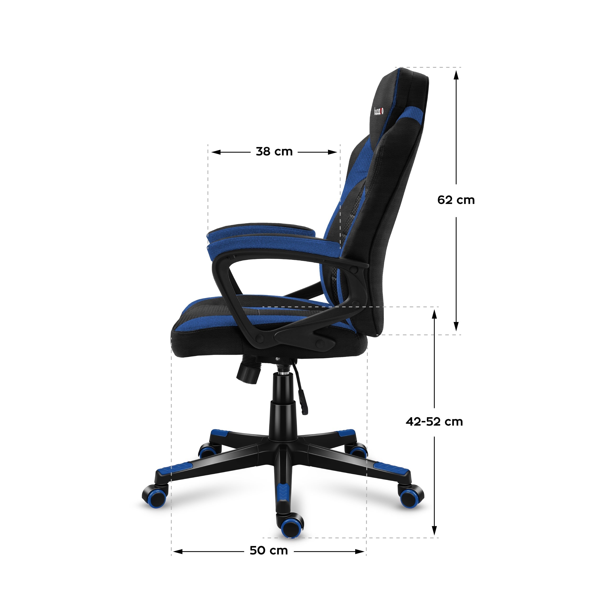 Huzaro Force 2.5 Blue Mesh žaidimų kėdė
