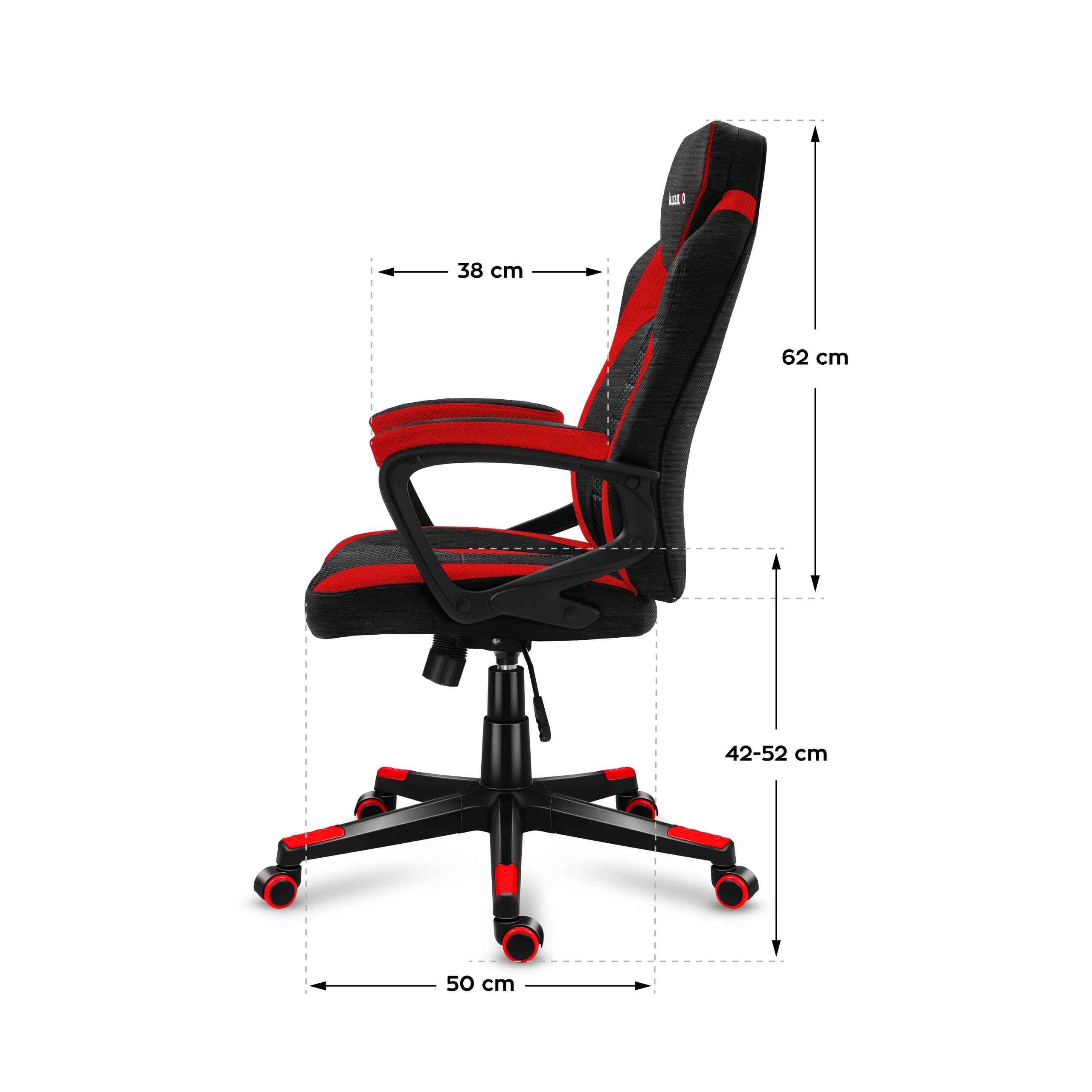 Huzaro Force 2.5 Red Mesh žaidimų kėdė