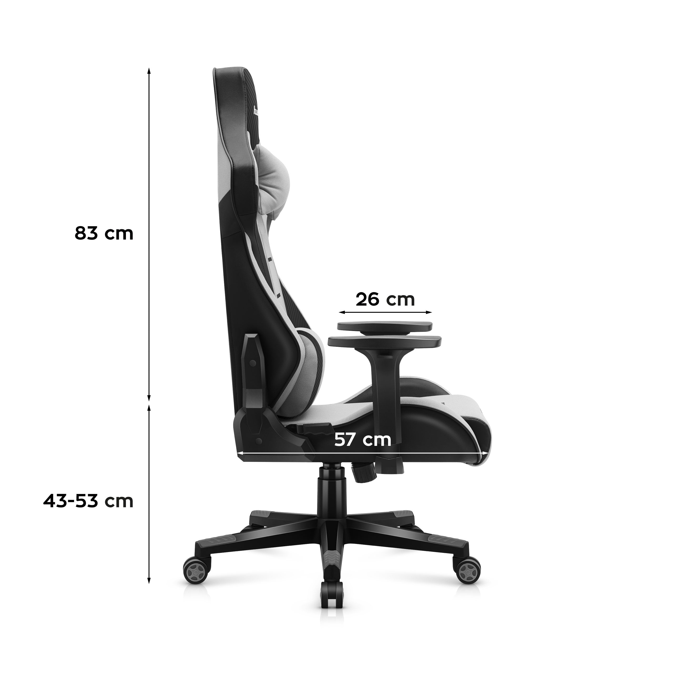 Huzaro Force 7.6 Grey žaidimų kėdė