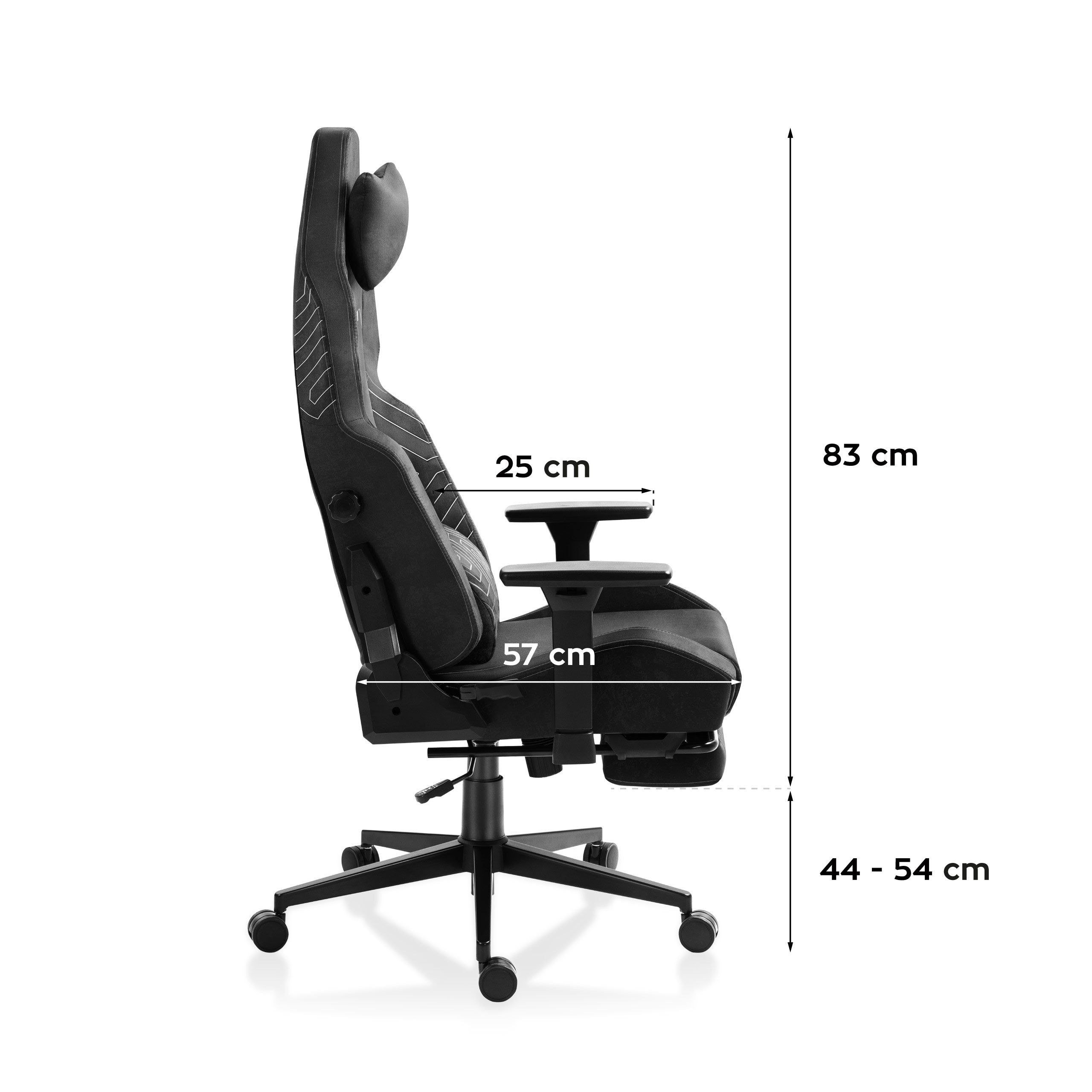 Huzaro Force 8.1 Juodas žaidimų kėdė