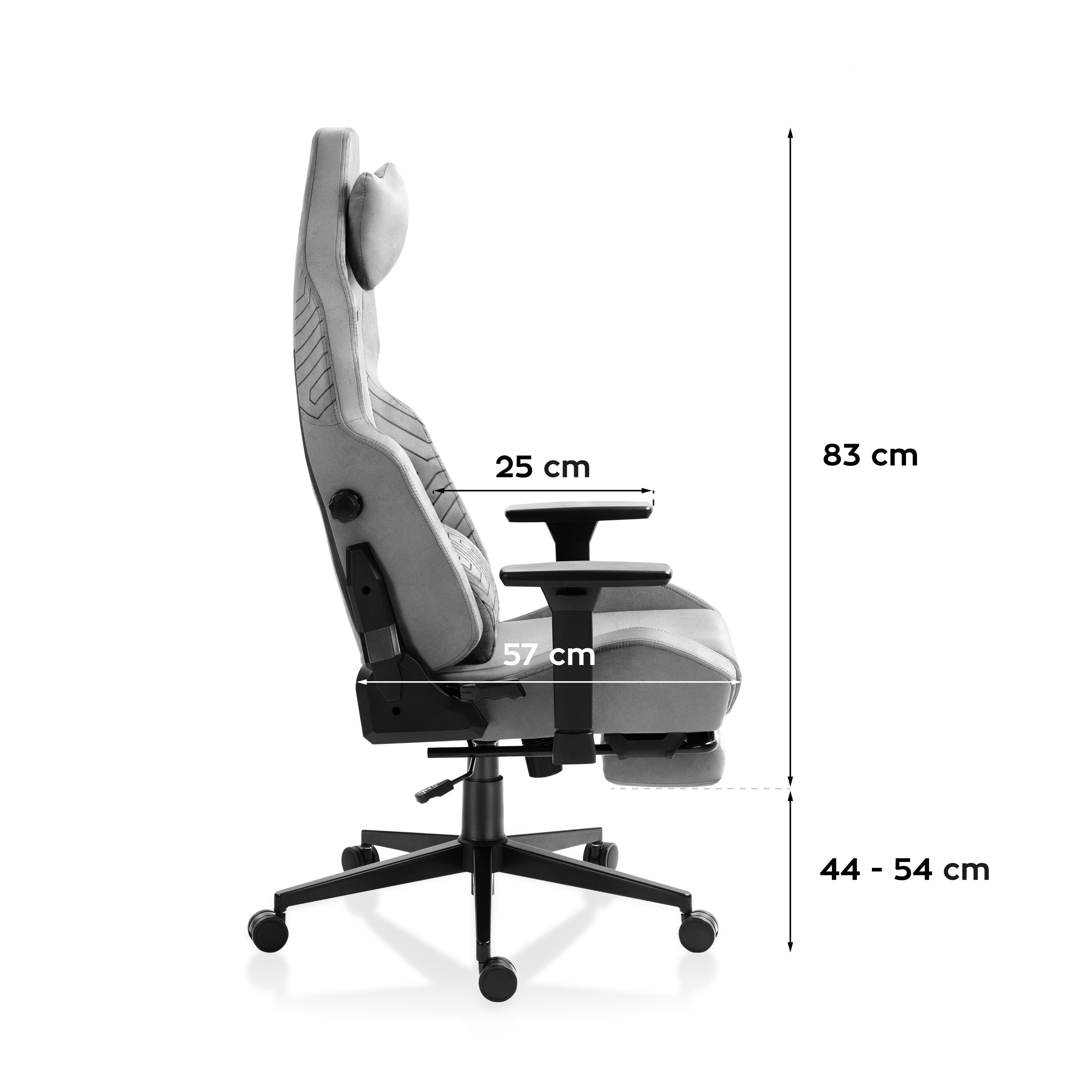 Huzaro Force 8.1 Pilkas žaidimų kėdė