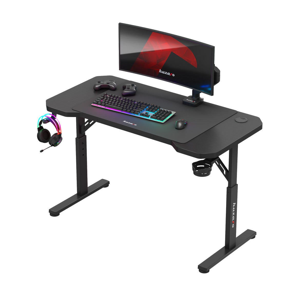 Huzaro Hero 2.6 žaidimų stalas juodas