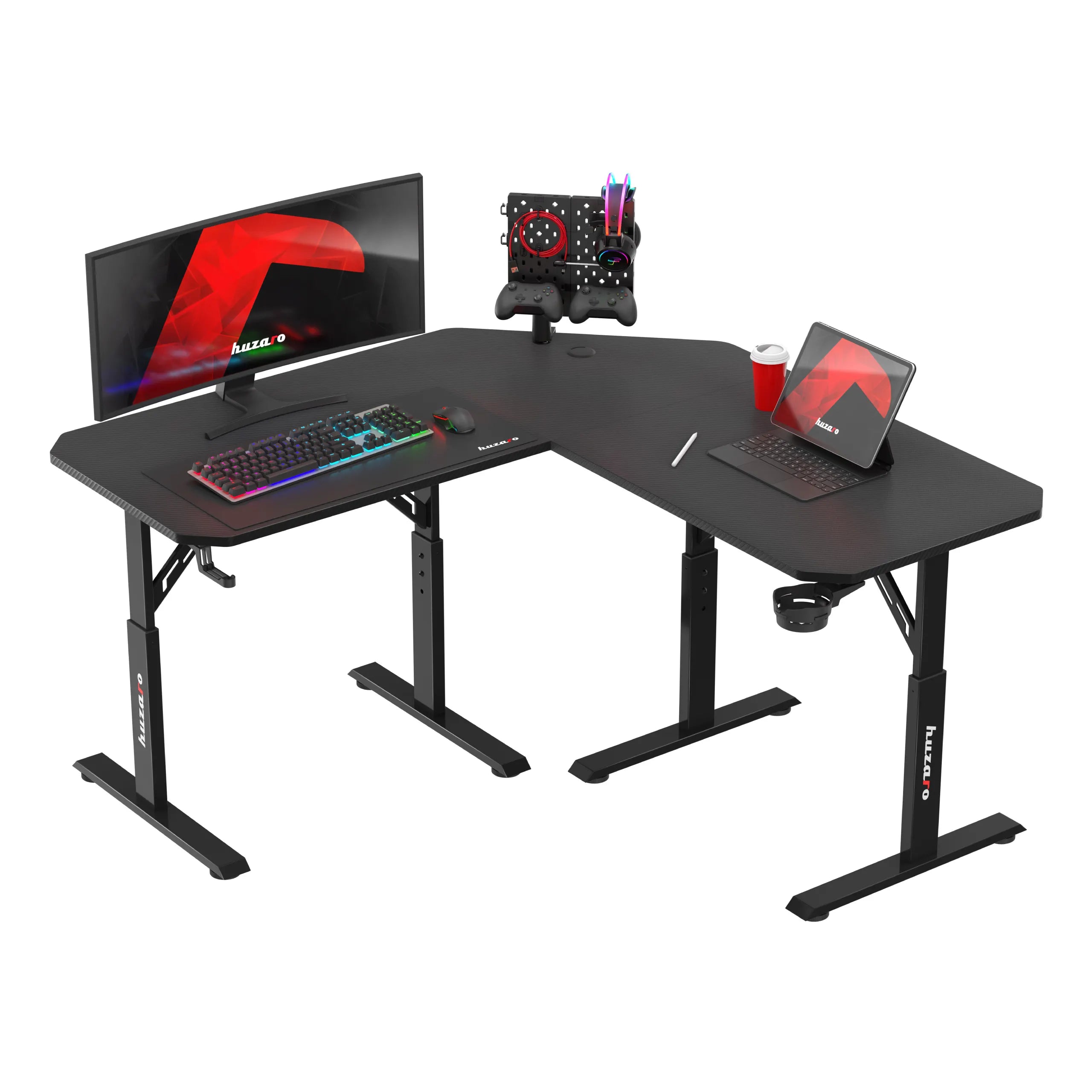 Huzaro Hero 7.3 Juodas žaidimų stalas