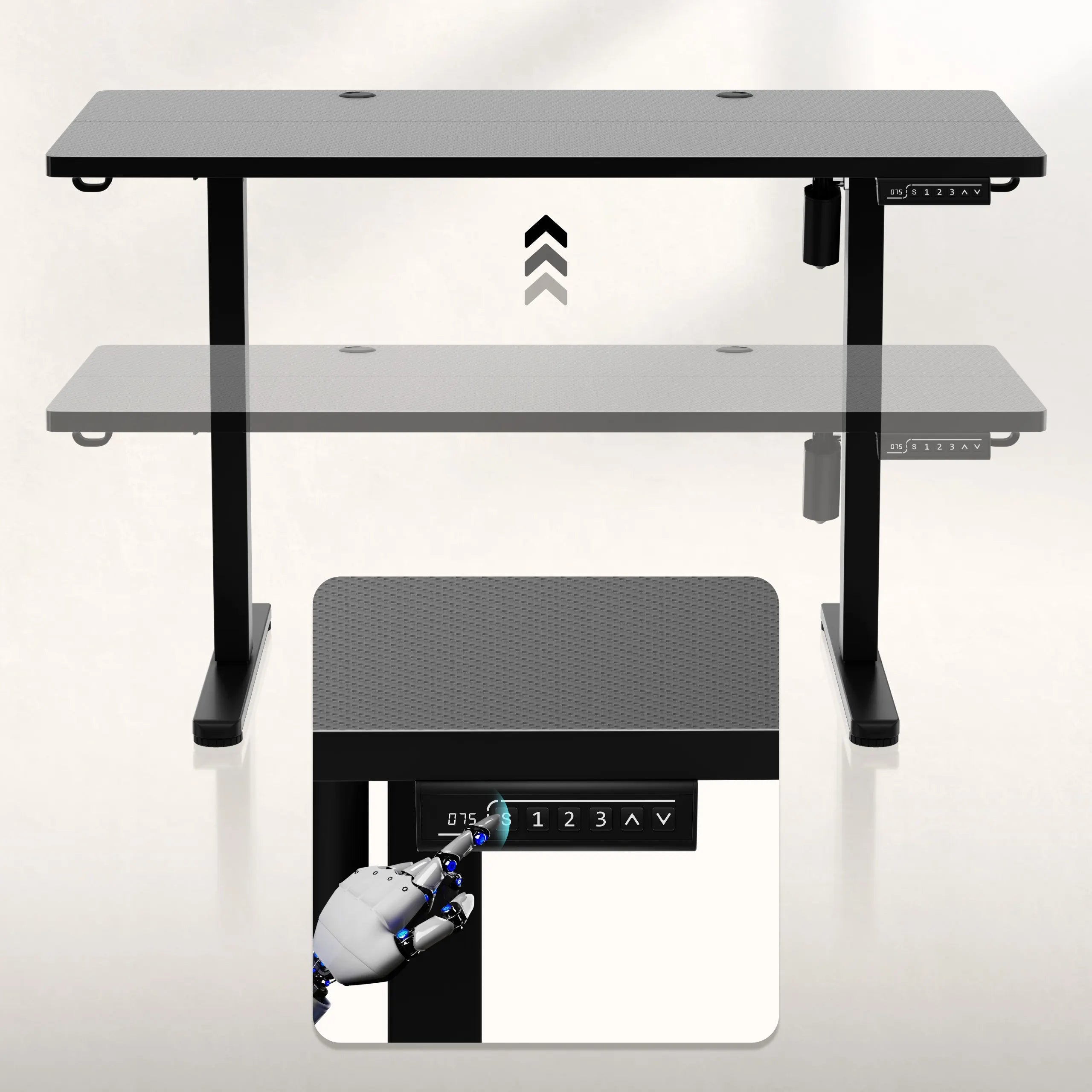 "ErgoHub Flex" valdymo skydelis su nustatymų atmintimi