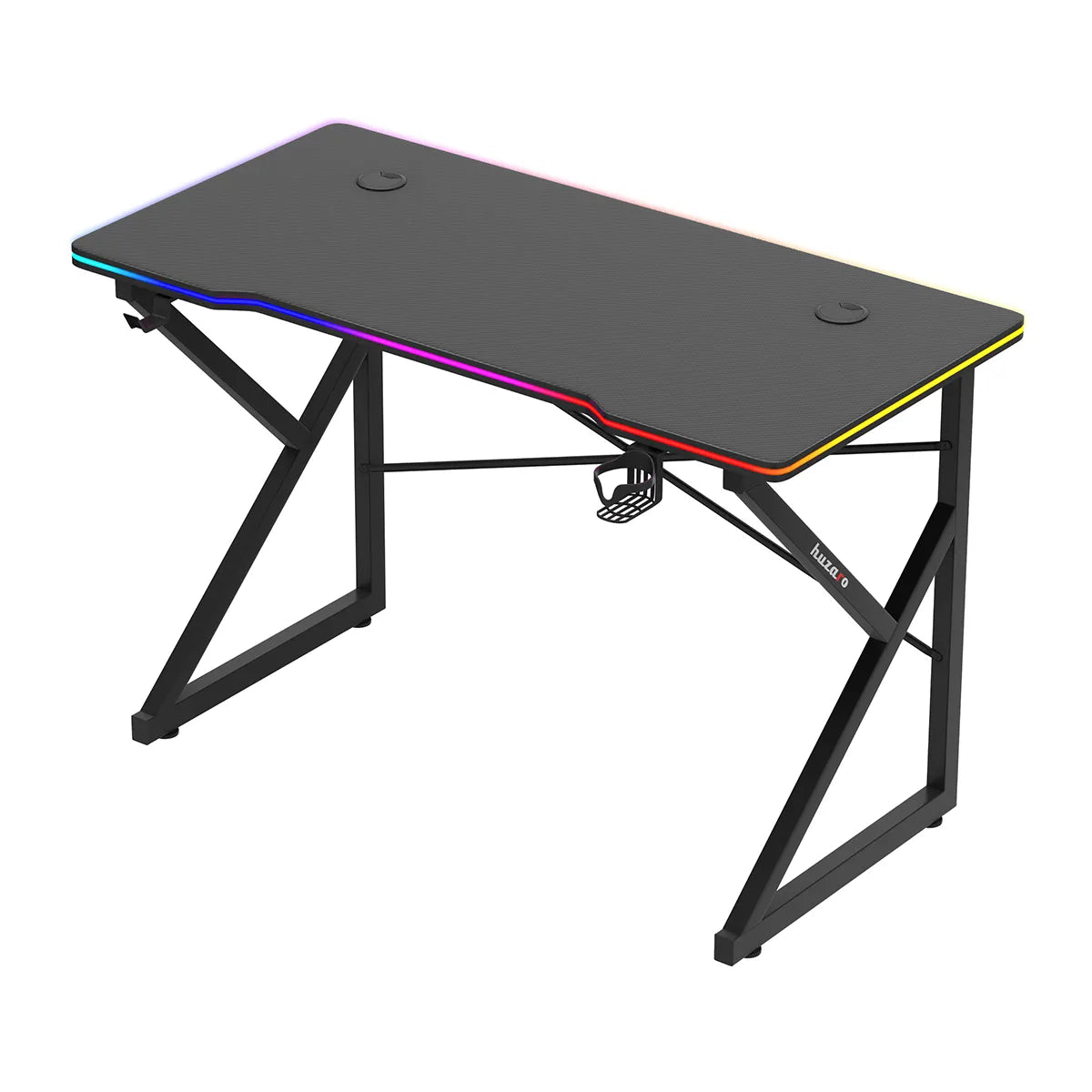 Hero 1.7 RGB žaidimų stalas juodas