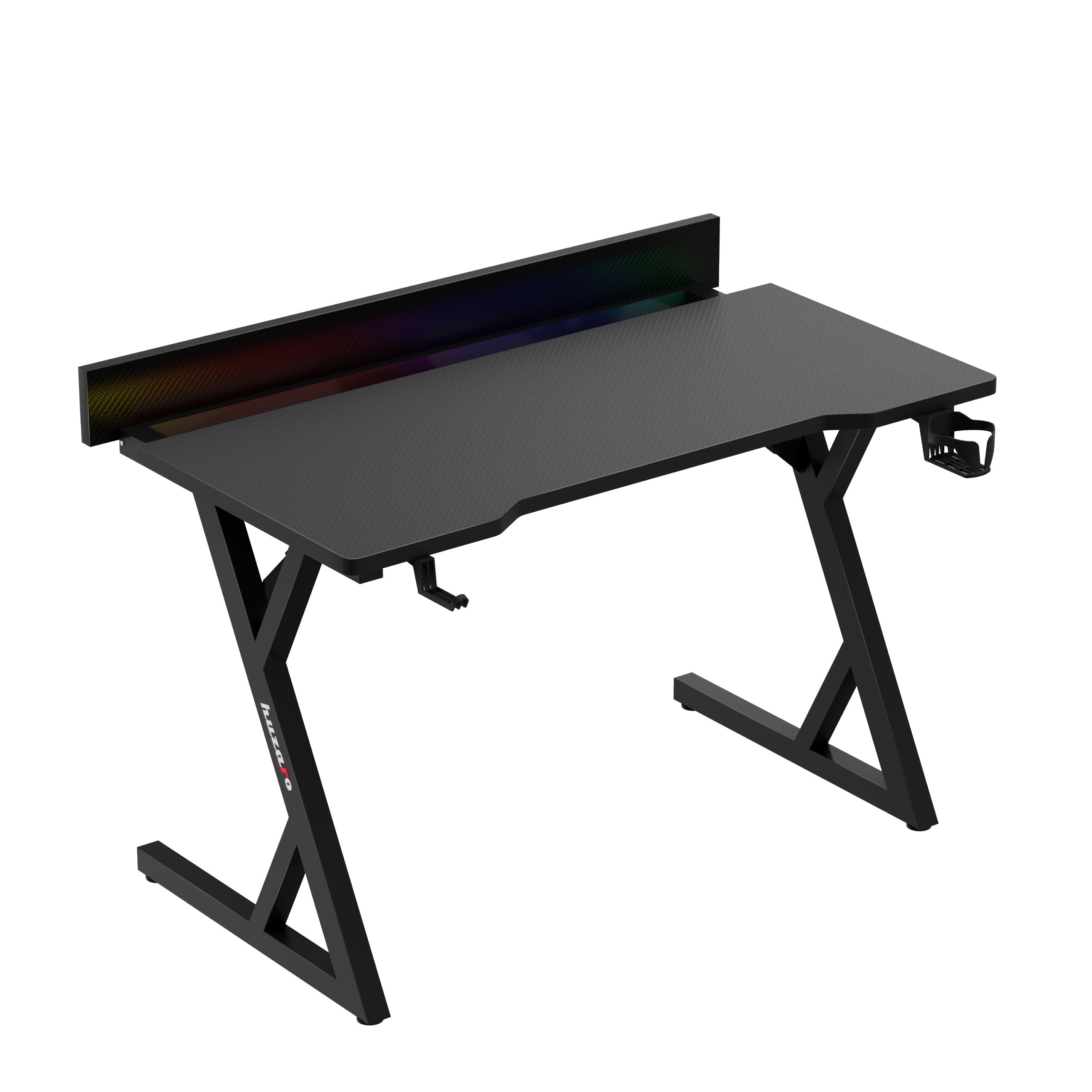 Žaidimų stalas su LED apšvietimu Hero 2.4 RGB Black
