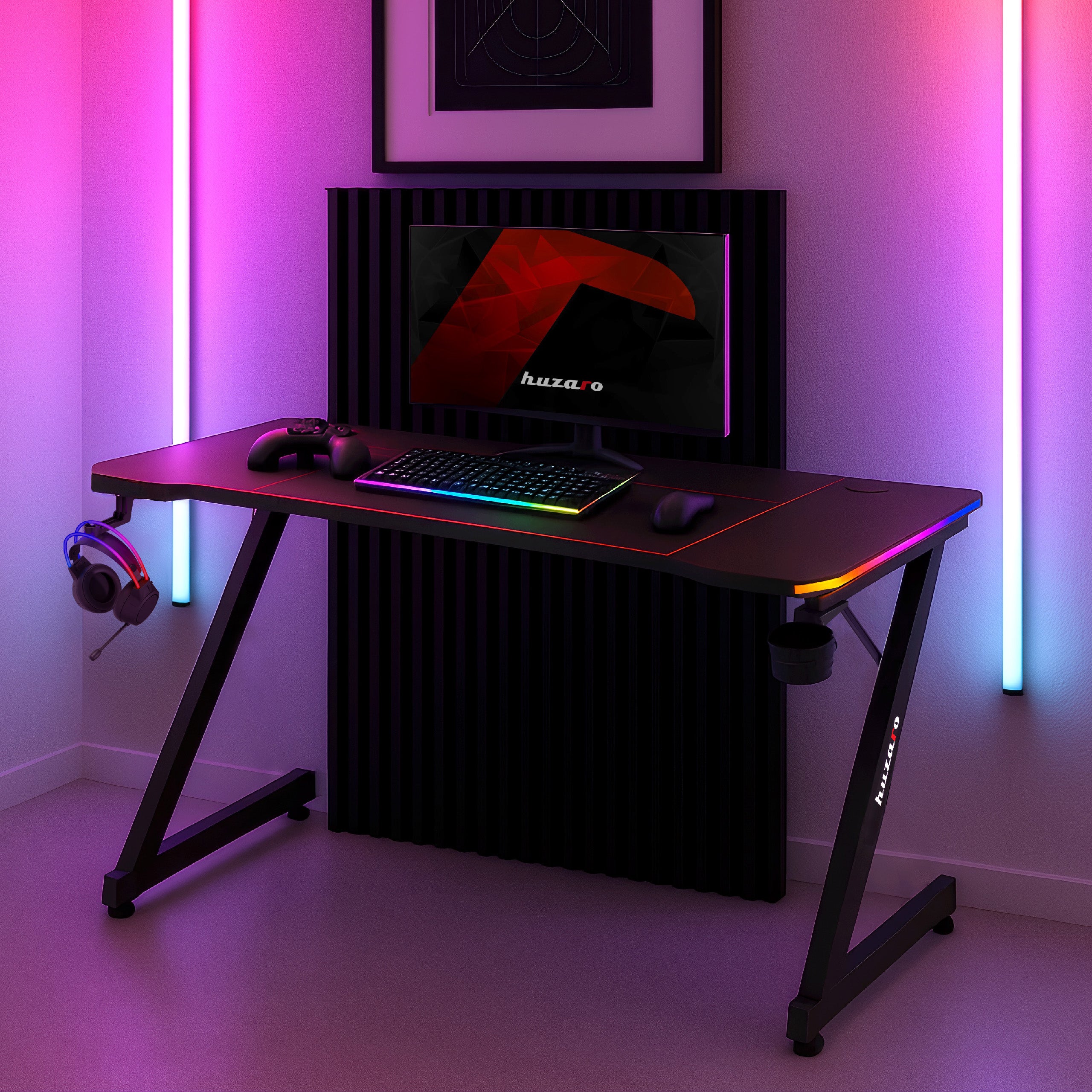 Huzaro Hero 3.3 RGB žaidimų stalas