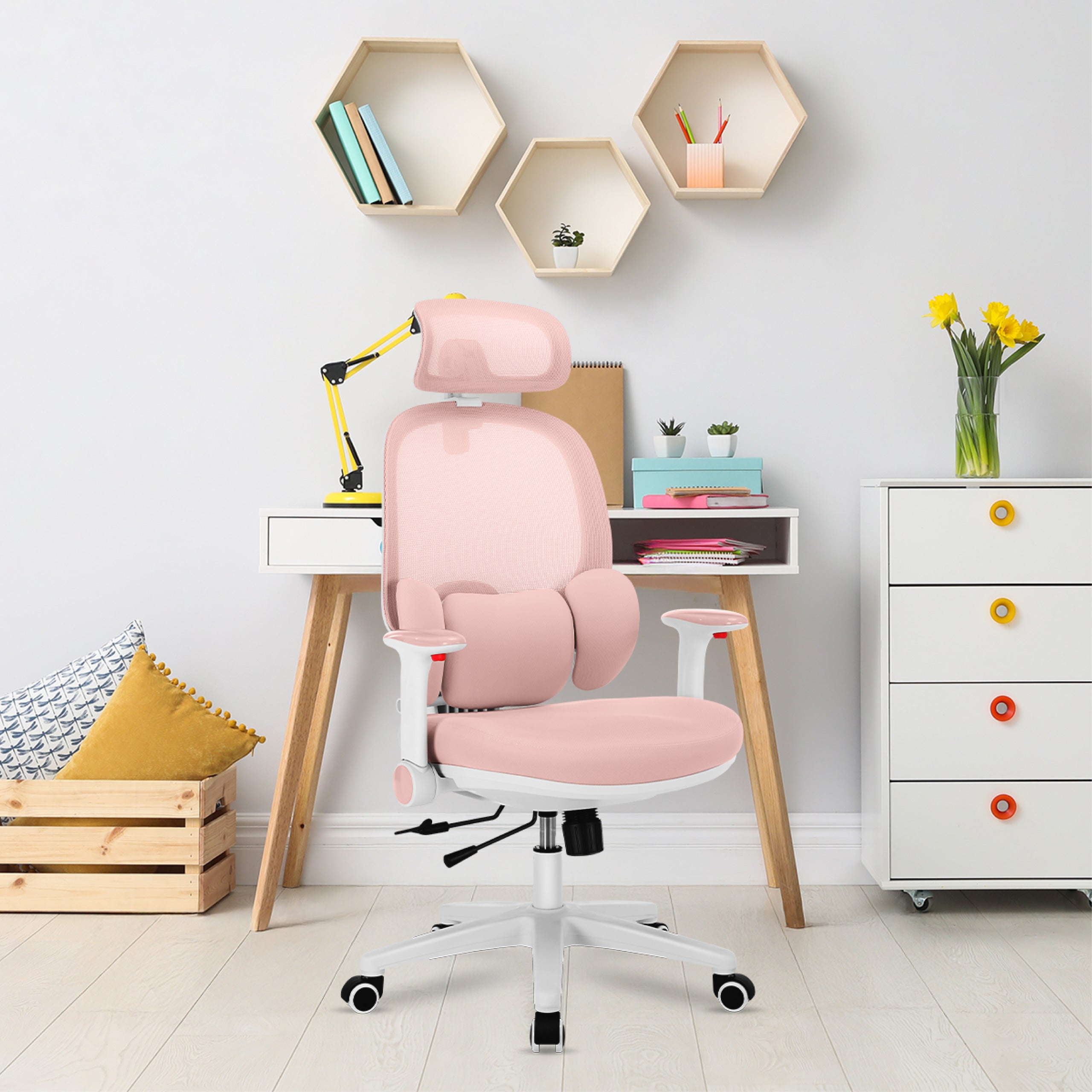 "Mark Adler Junior 6.3 Pink" ergonominė vaikiška kėdutė