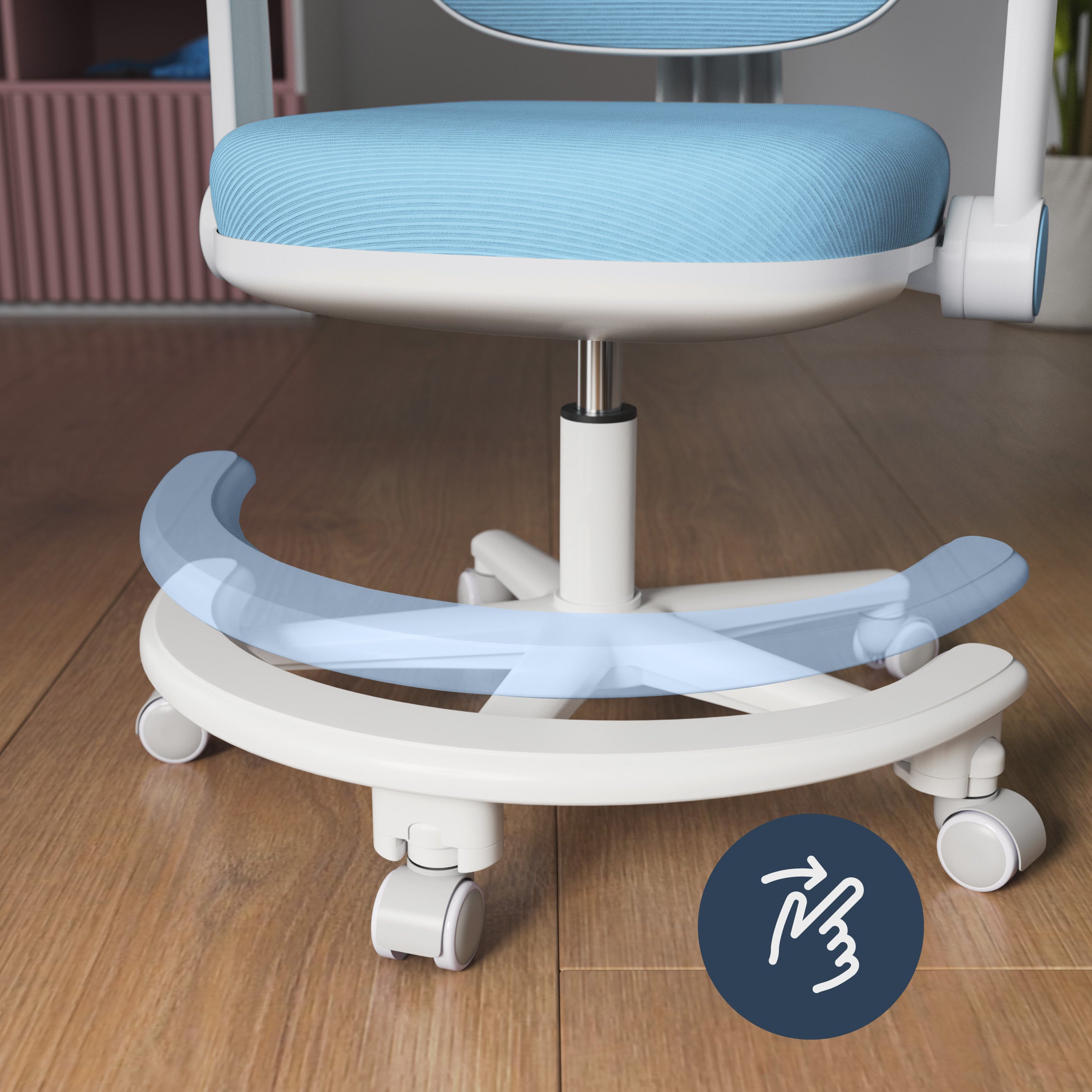 Ergonominė kėdė vaikui prie rašomojo stalo Mark Adler Junior 3.6 Blue