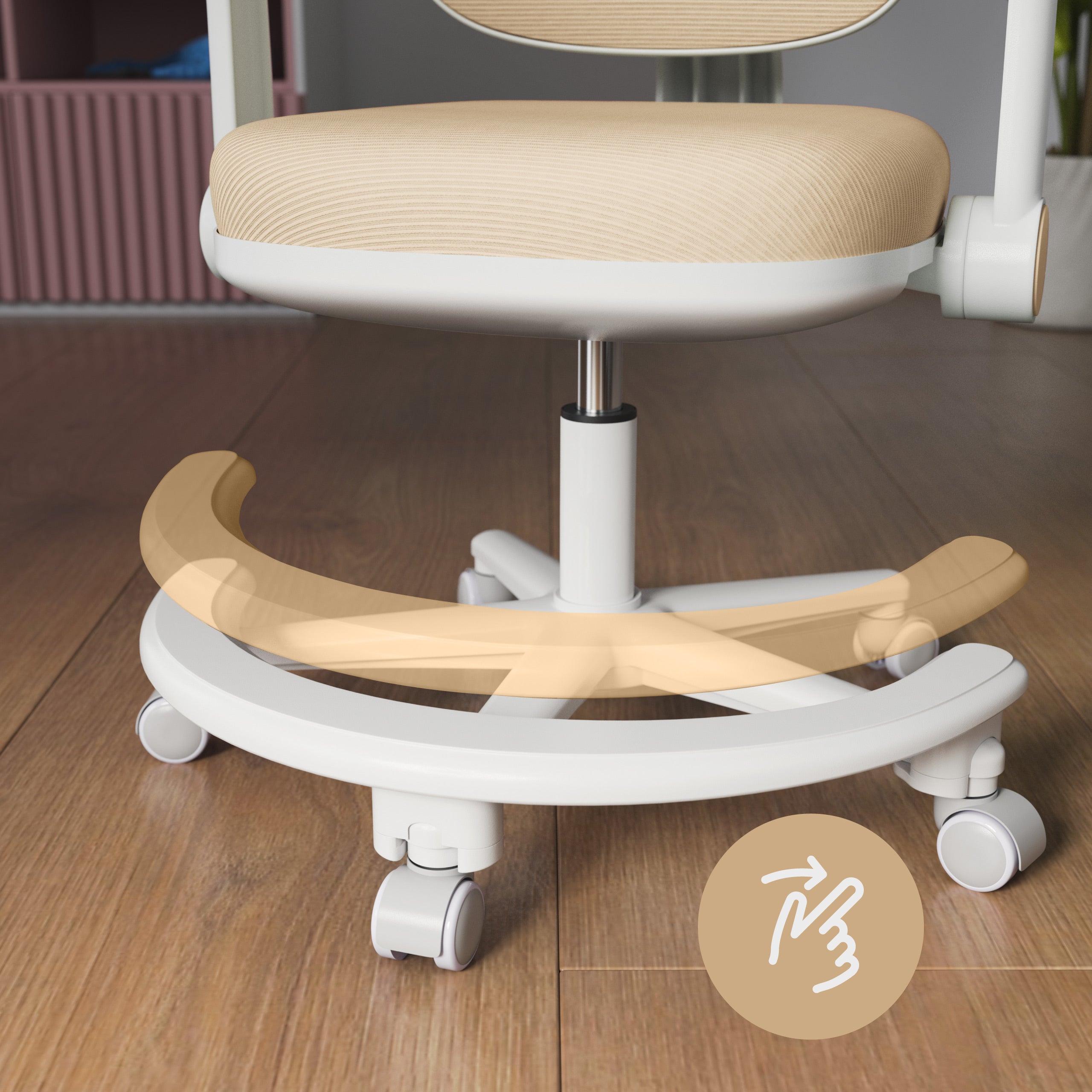 Ergonominė kėdė vaikui prie rašomojo stalo Mark Adler Junior 3.6 Beige