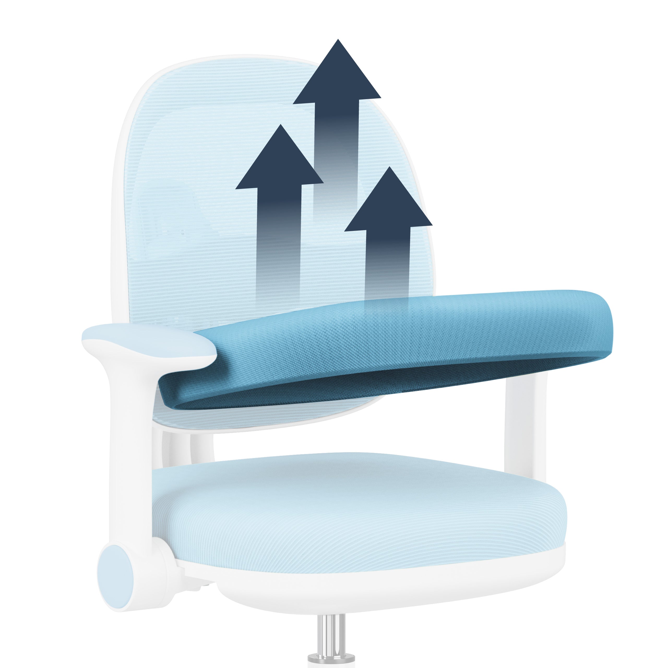 Ergonominė kėdė vaikui prie rašomojo stalo Mark Adler Junior 3.6 Blue