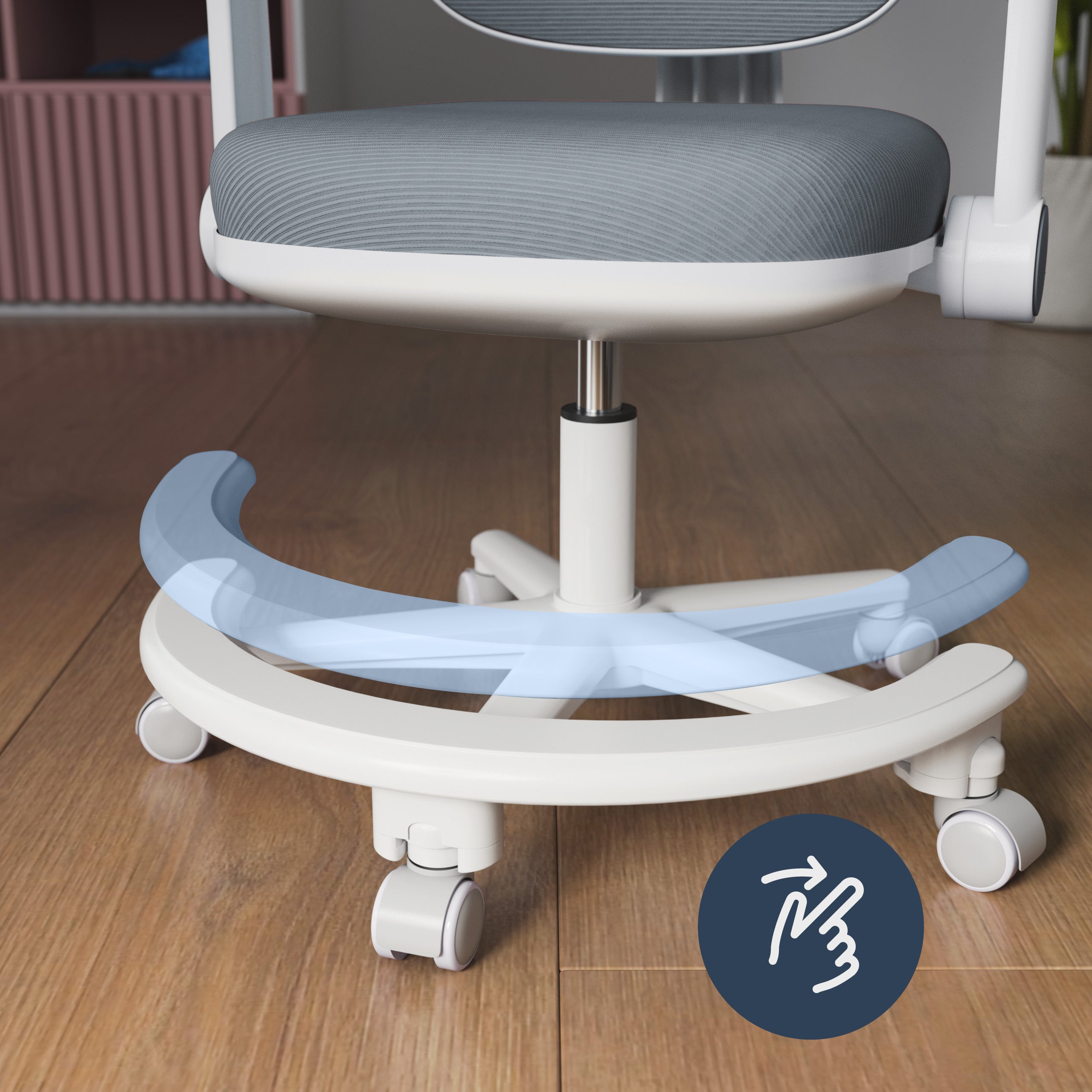 Ergonominė kėdė vaikui prie rašomojo stalo Mark Adler Junior 3.6 Grey