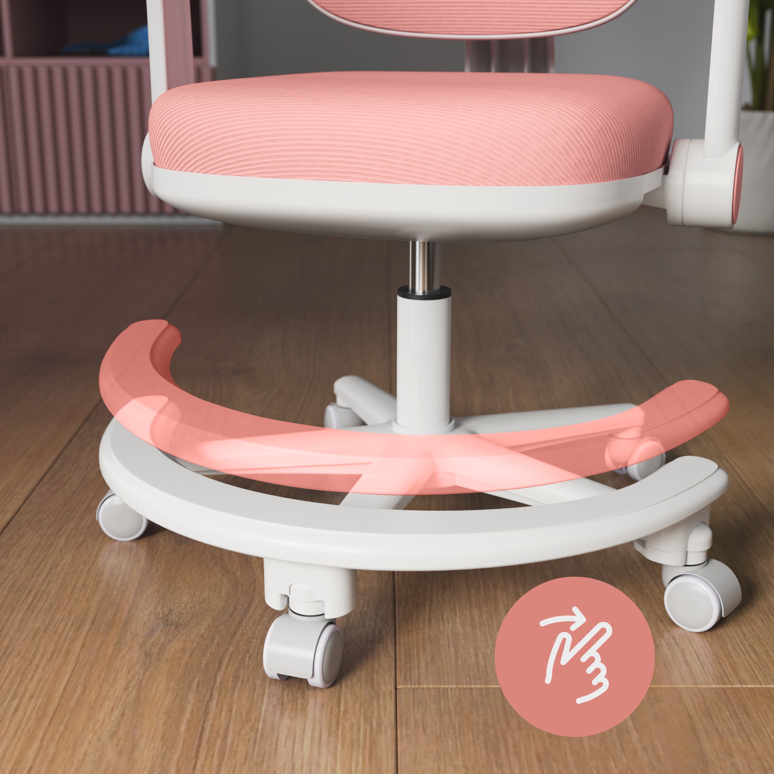 Ergonominė kėdė vaikui prie rašomojo stalo Mark Adler Junior 3.6 Pink