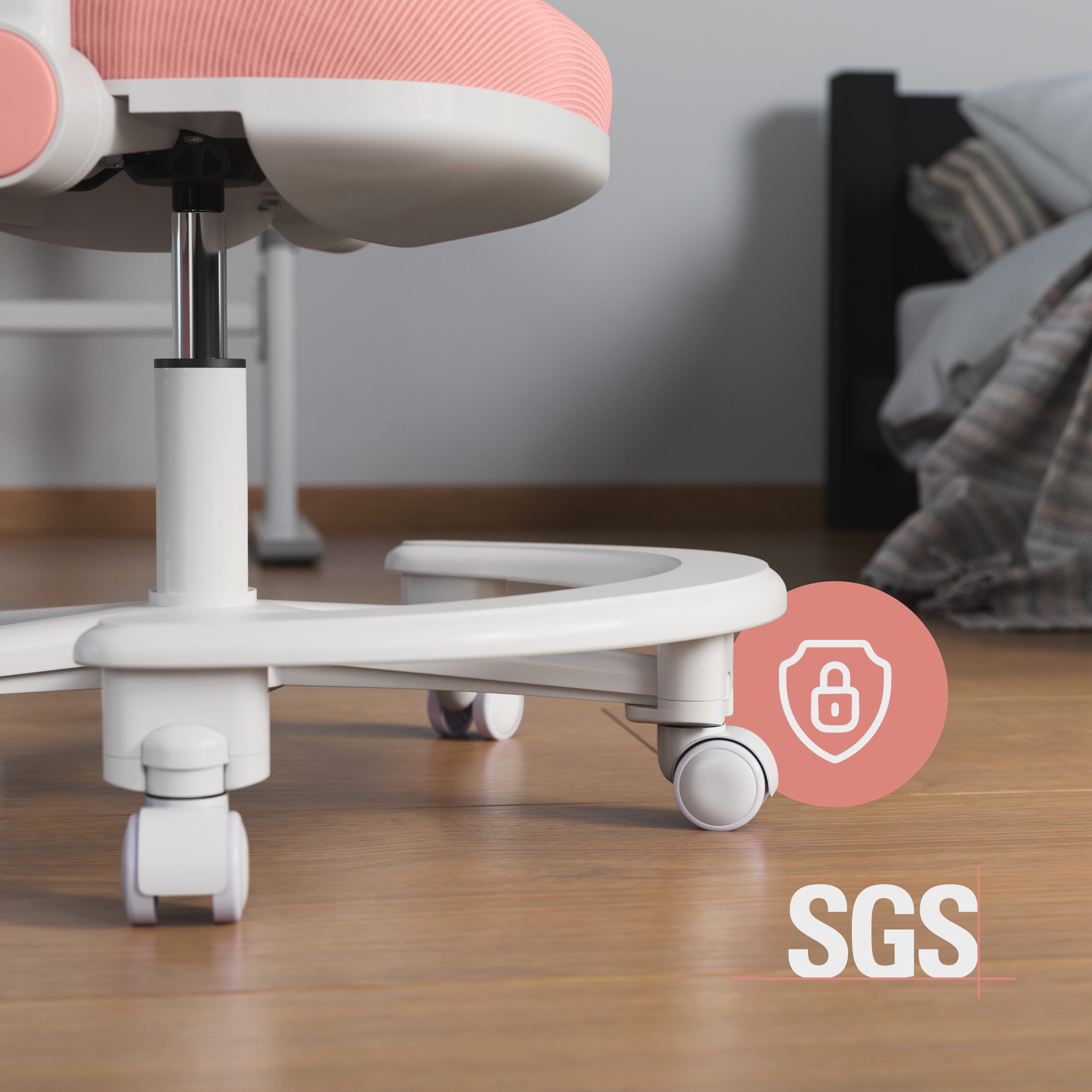 Ergonominė kėdė vaikui prie rašomojo stalo Mark Adler Junior 3.6 Pink