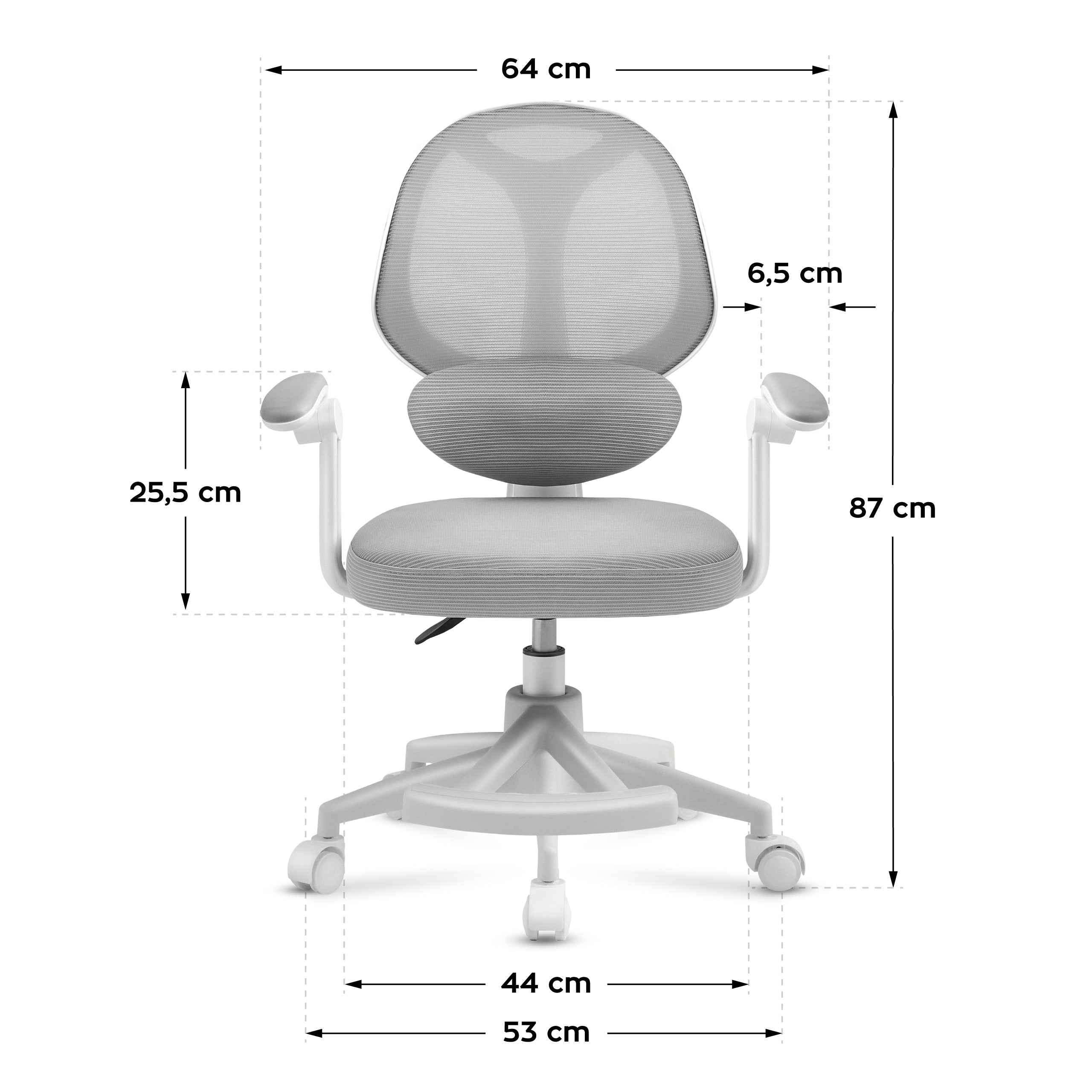 "Mark Adler Junior 4.5 Grey" vaikiška rašomoji kėdė
