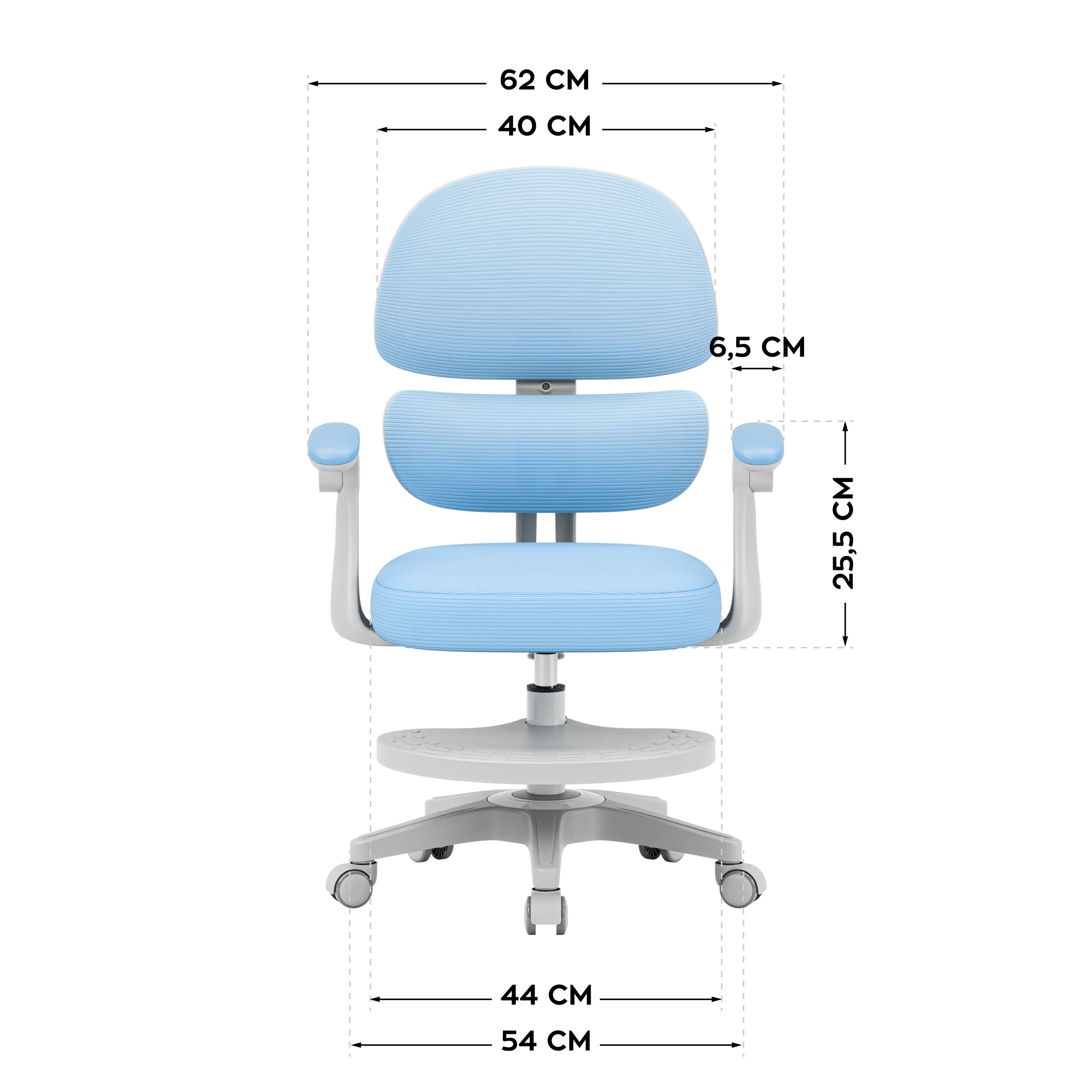 "Mark Adler Junior 4.4 Blue" ergonominė vaikiška kėdutė