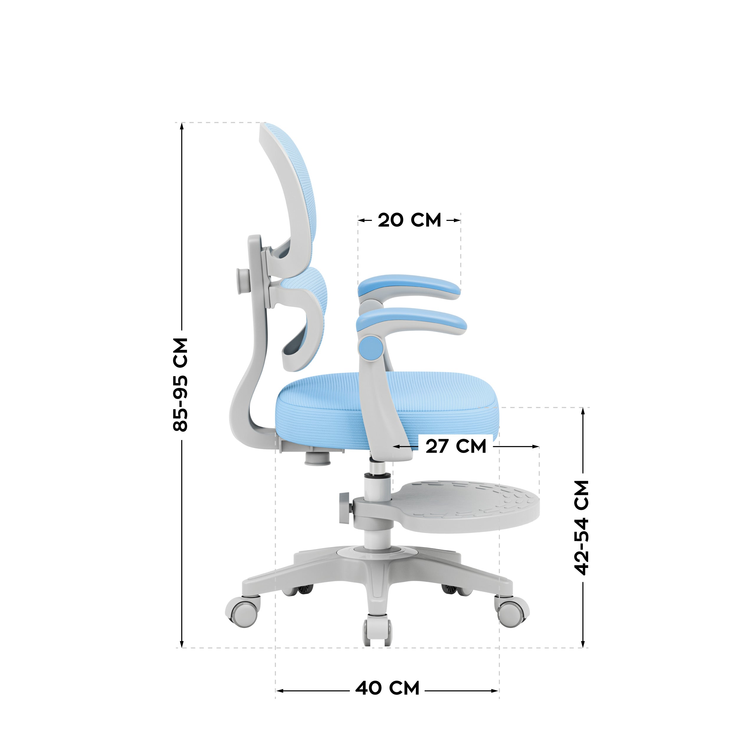 "Mark Adler Junior 4.4 Blue" ergonominė vaikiška kėdutė