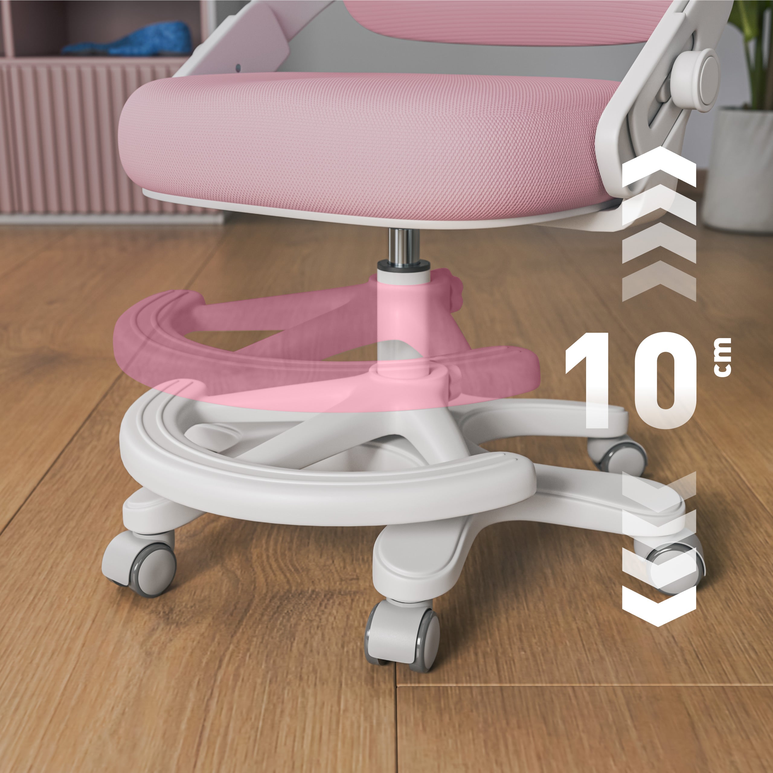 Vaikiška rašomojo stalo kėdė Mark Adler Junior 4.3 Pink
