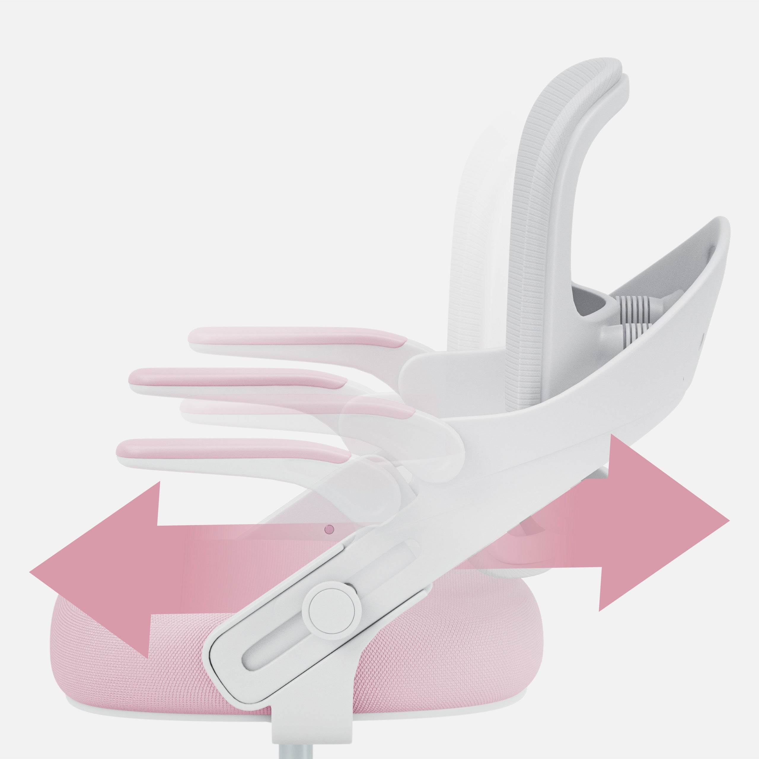 Vaikiška rašomojo stalo kėdė Mark Adler Junior 4.3 Pink-grey
