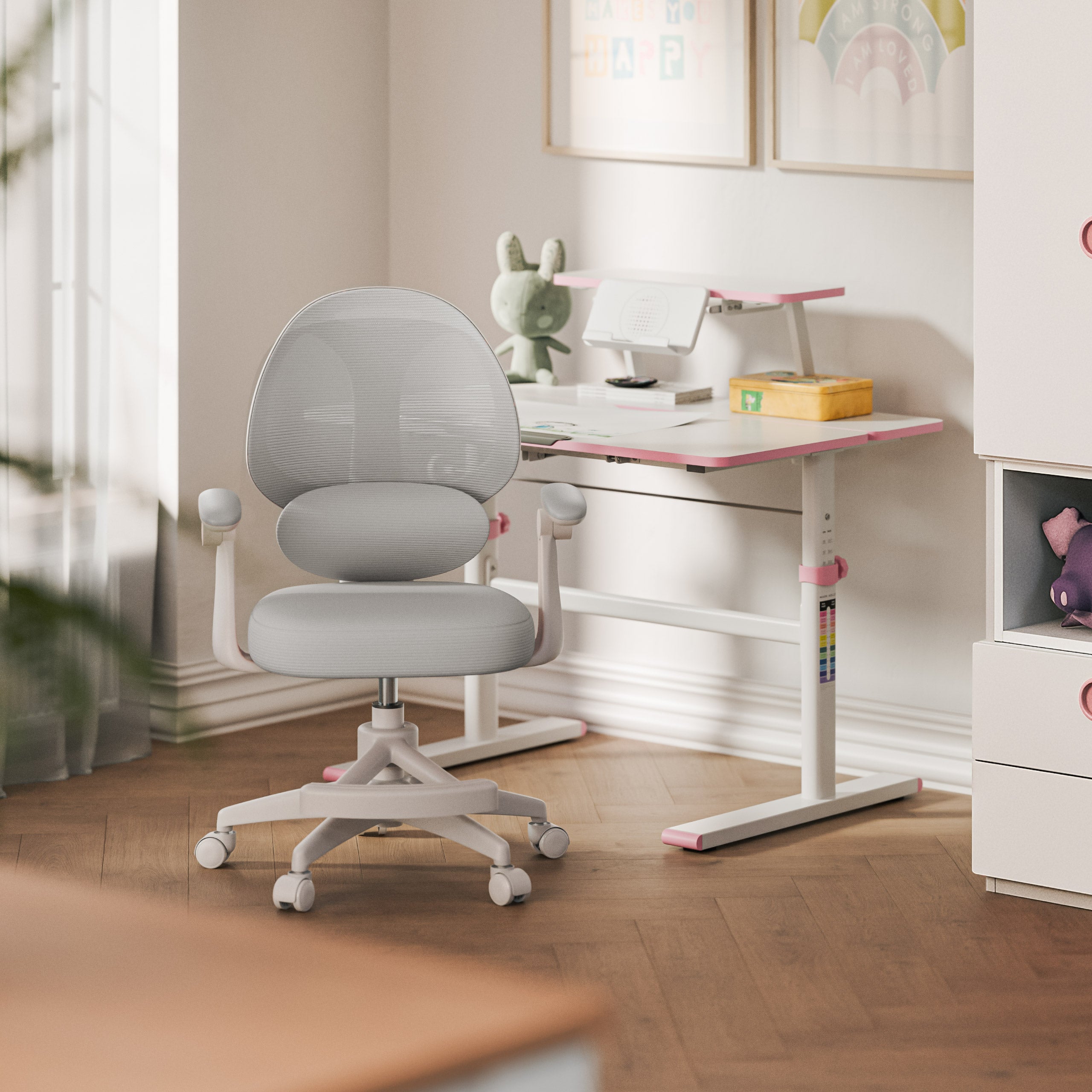 "Mark Adler Junior 4.5 Grey" vaikiška rašomoji kėdė