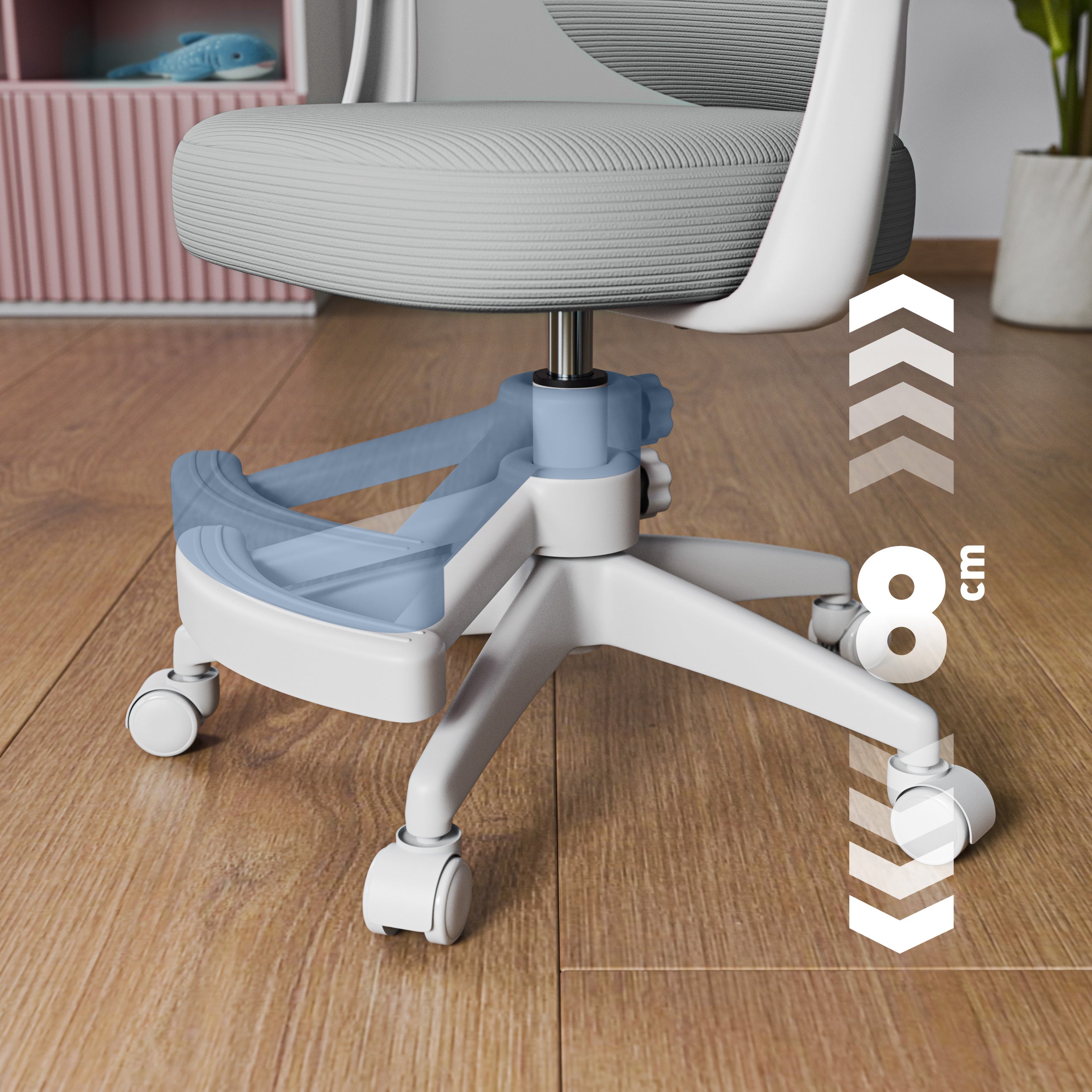 "Mark Adler Junior 4.5 Grey" vaikiška rašomoji kėdė