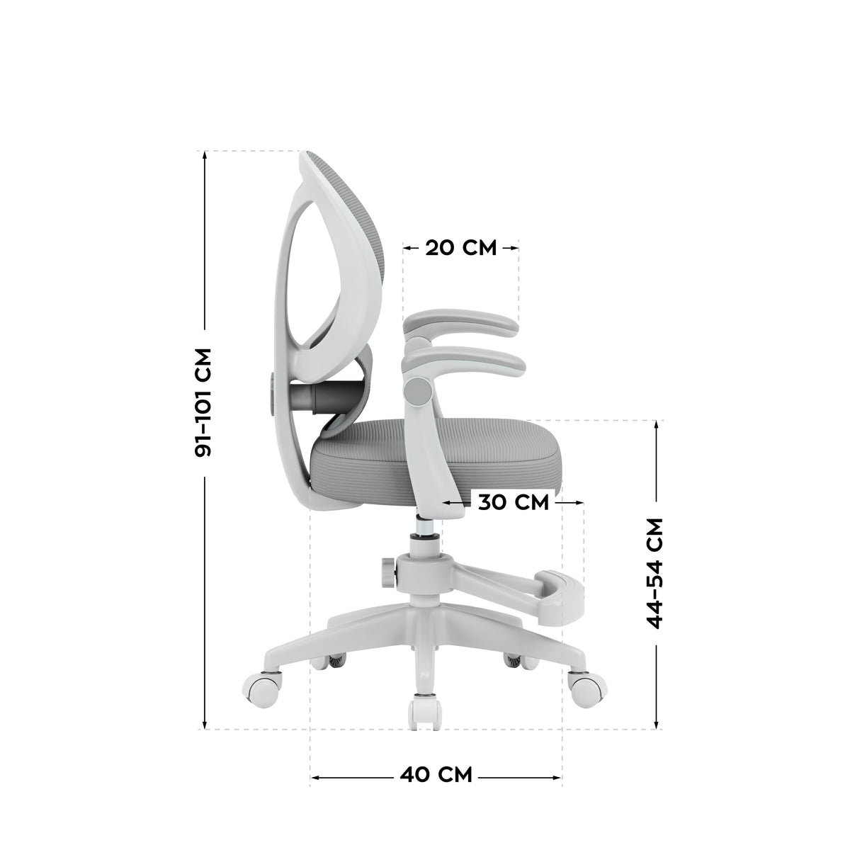 "Mark Adler Junior 4.5 Grey" vaikiška rašomoji kėdė