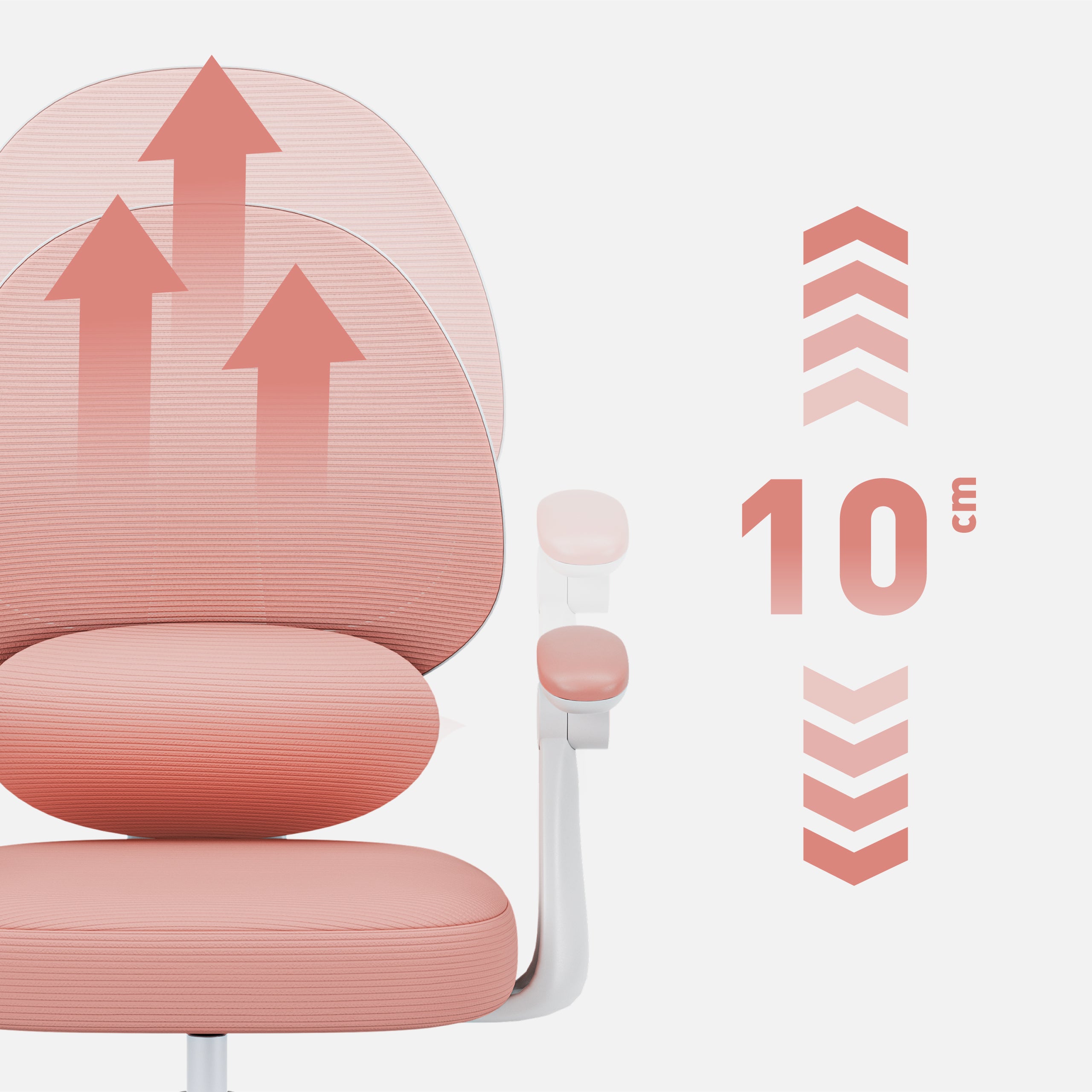 Mark Adler Junior 4.5  rožinė vaikiška rašomojo stalo kėdė