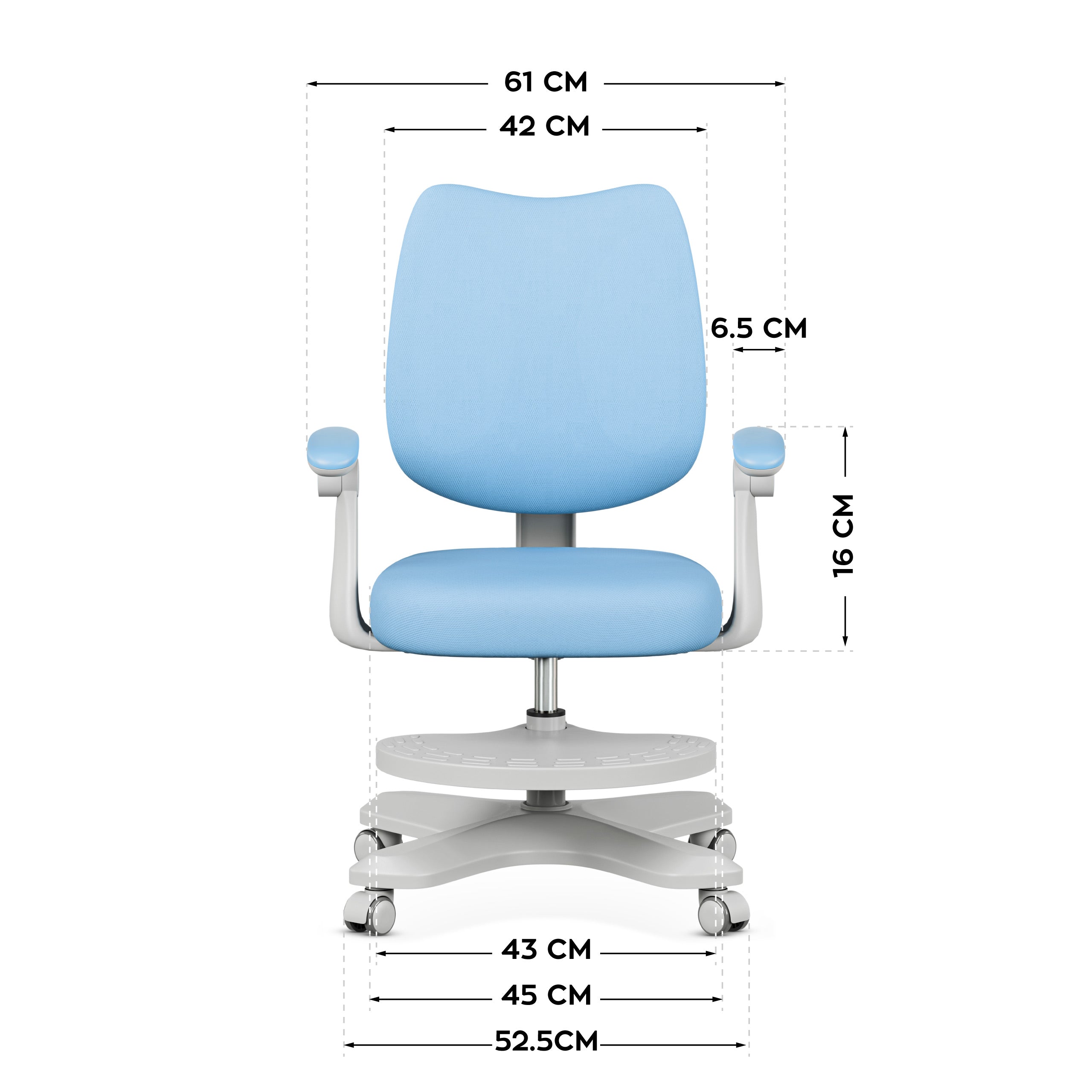 Ergonomiška vaikiška kėdutė Mark Adler Junior 4.6 Blue