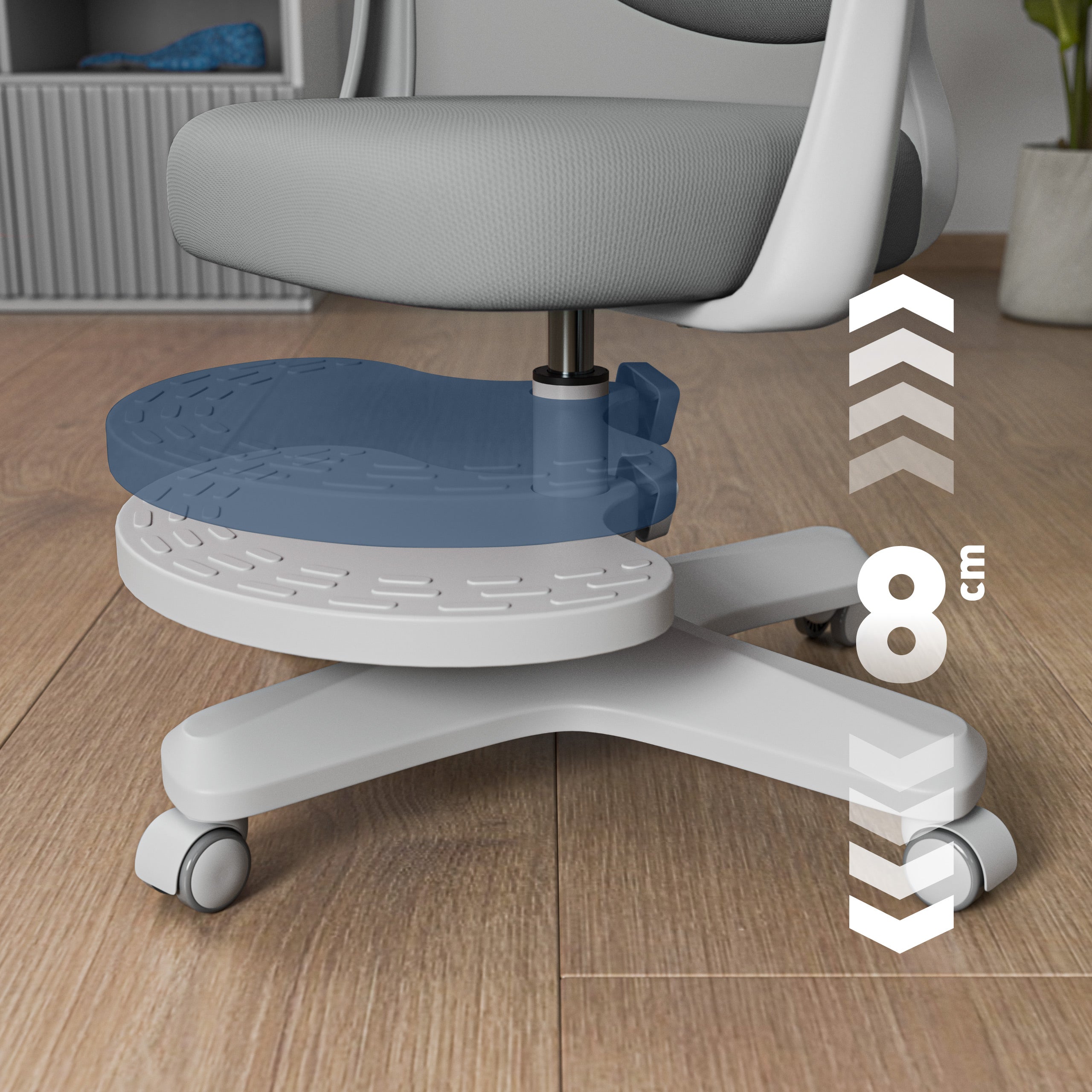 "Mark Adler Junior 4.6 Grey" ergonominė vaikiška kėdutė
