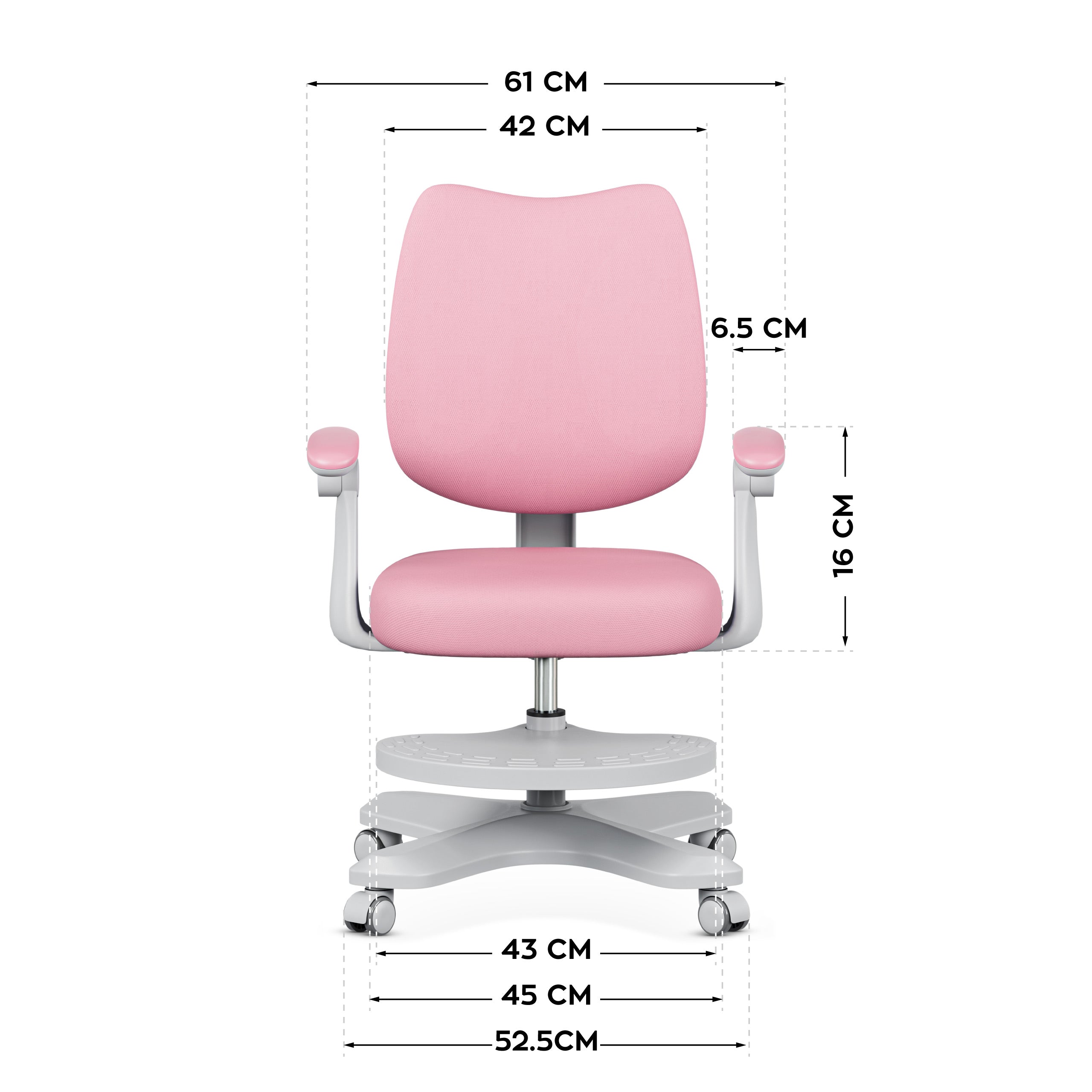 "Mark Adler Junior 4.6 Pink" ergonomiška vaikiška kėdutė