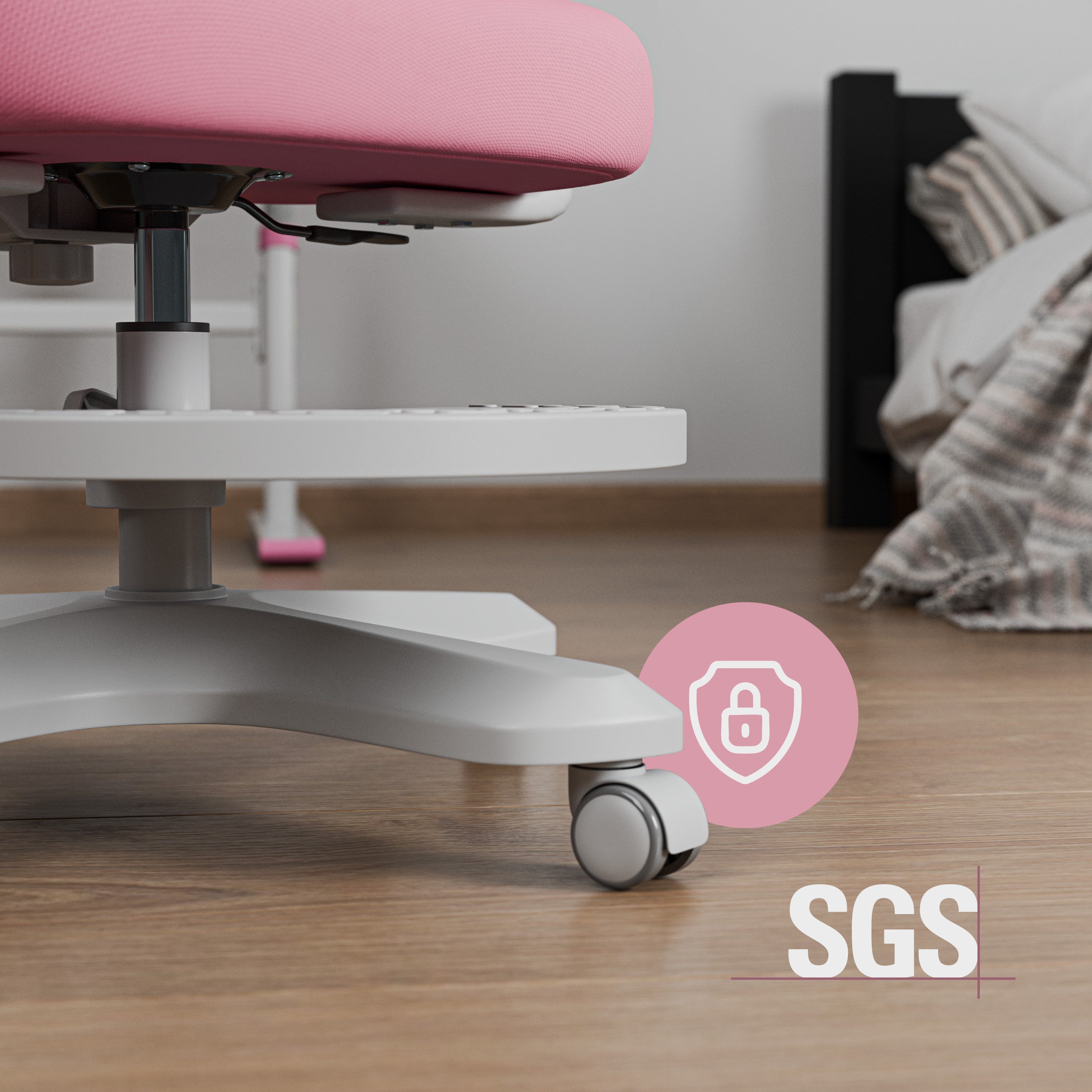 "Mark Adler Junior 4.6 Pink" ergonomiška vaikiška kėdutė