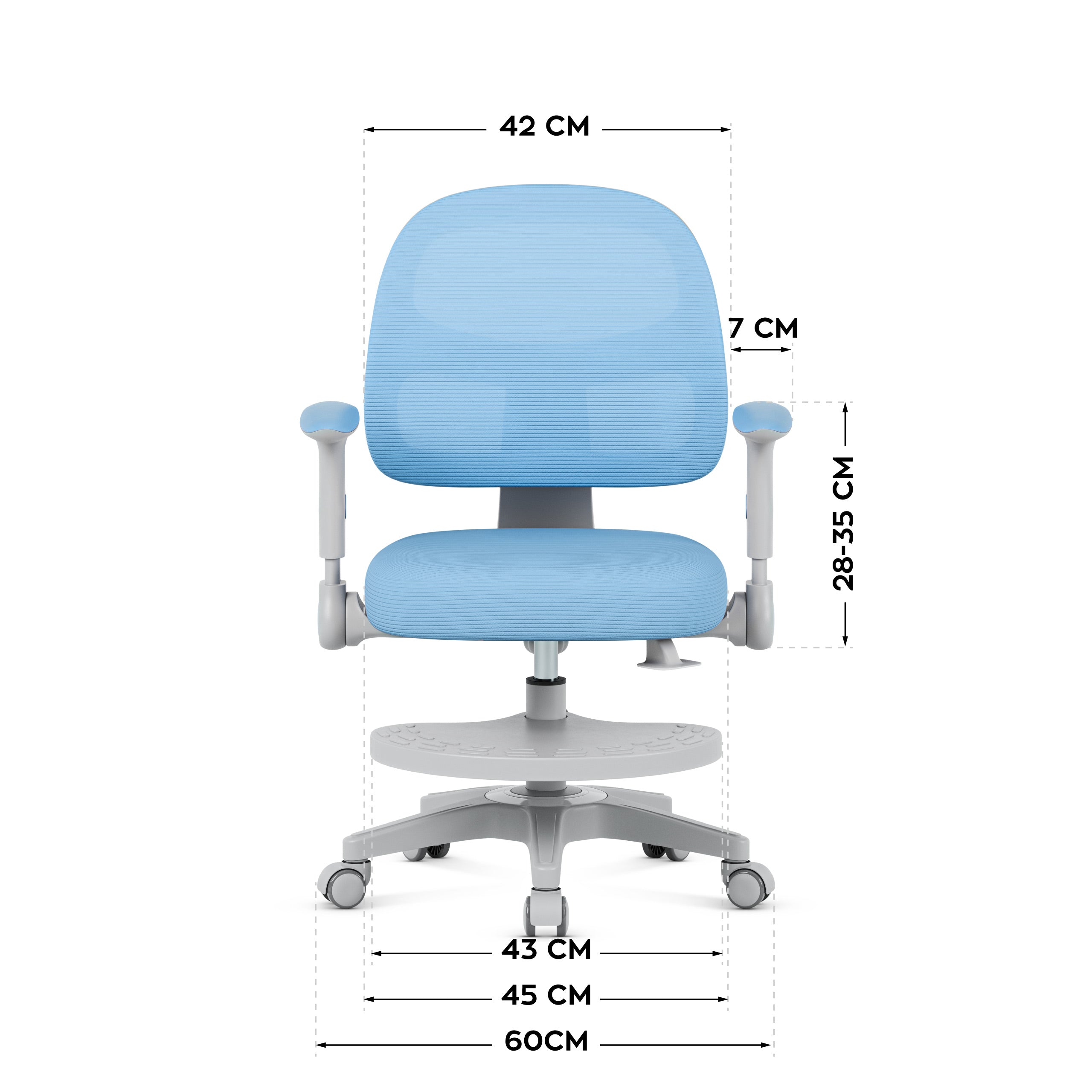 Mark Adler JUNIOR 5.0 Blue sukamoji kėdė