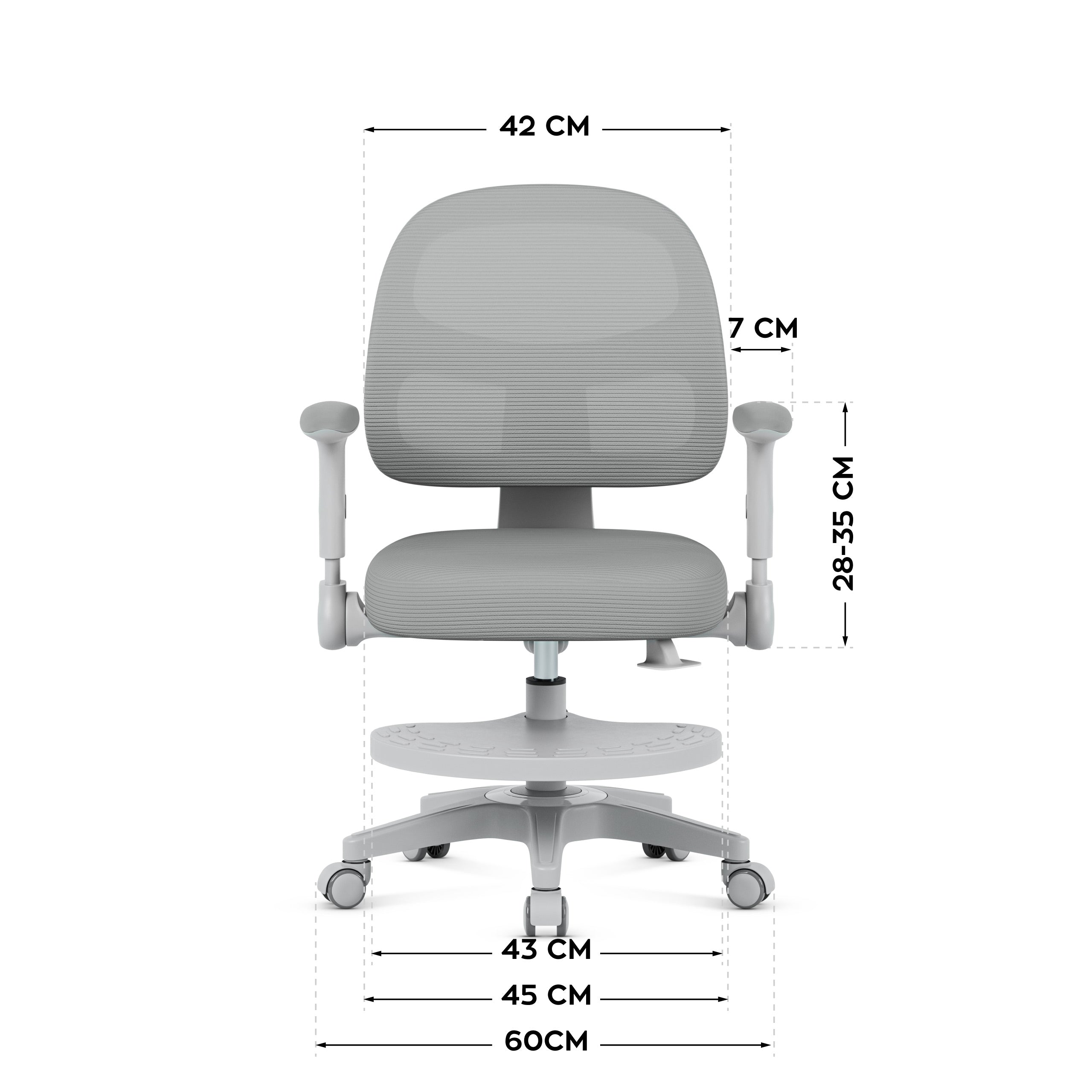 Mark Adler Junior 5.0 Grey sukamoji kėdė