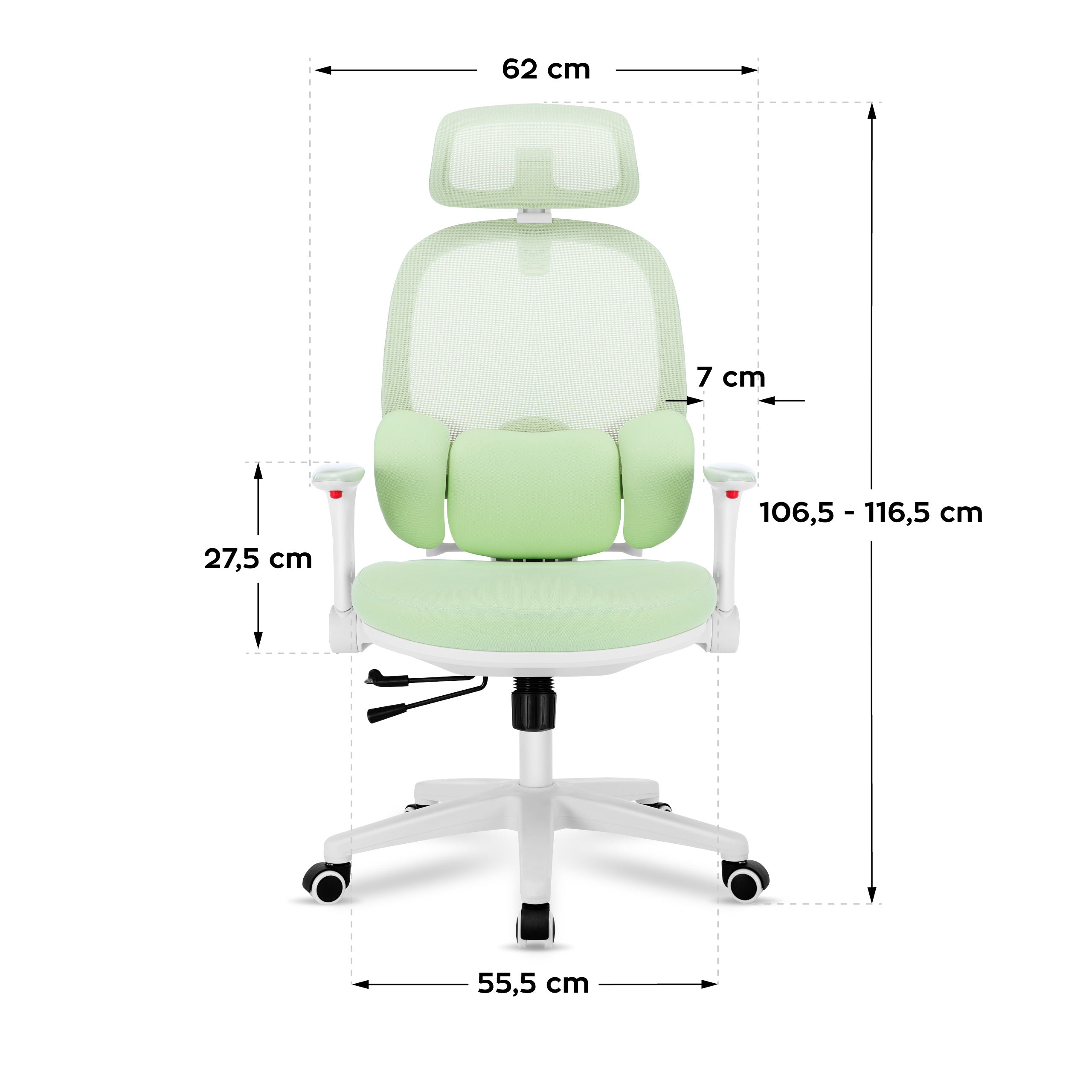 Ergonomiška vaikiška kėdutė "Mark Adler Junior 6.3 Green