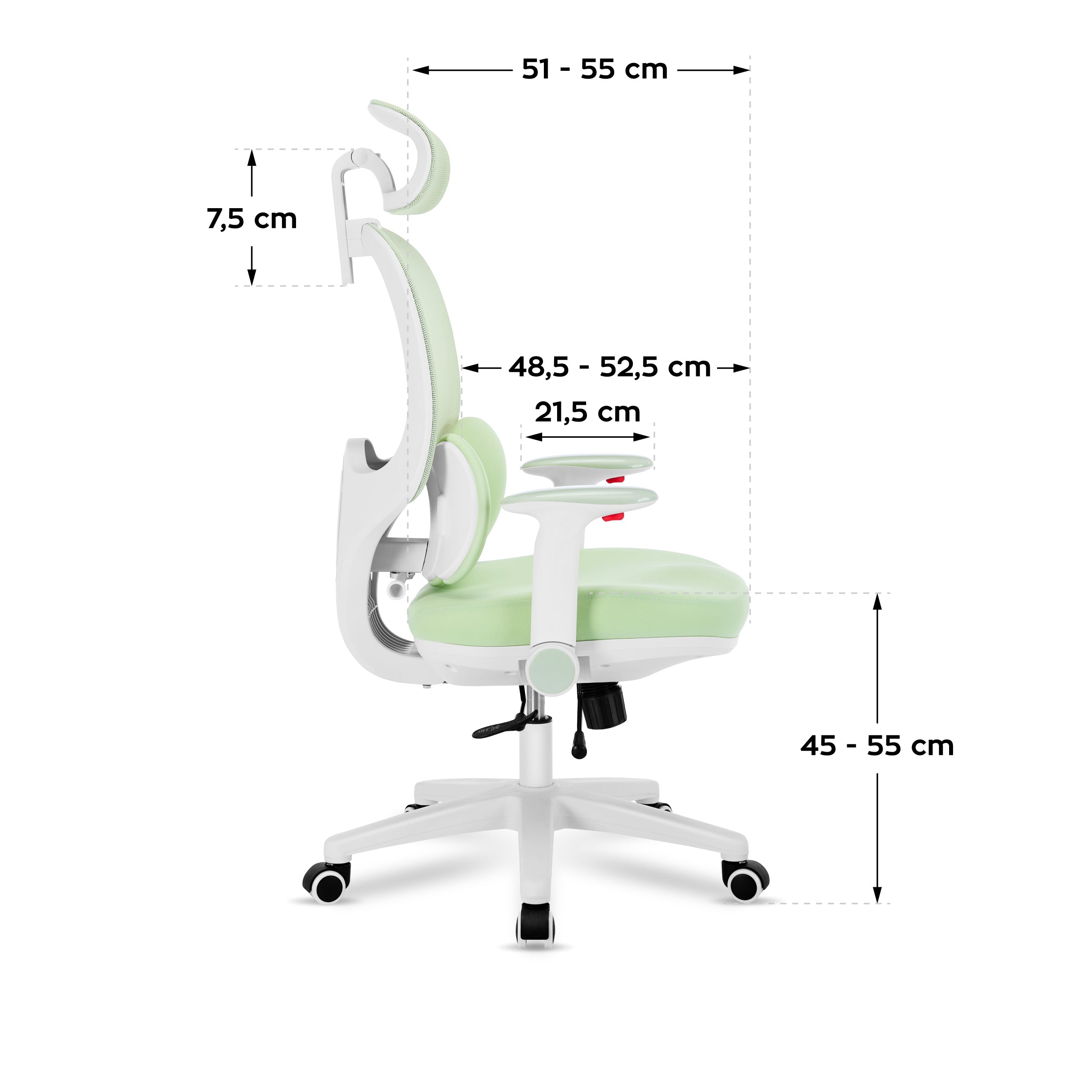 Ergonomiška vaikiška kėdutė "Mark Adler Junior 6.3 Green